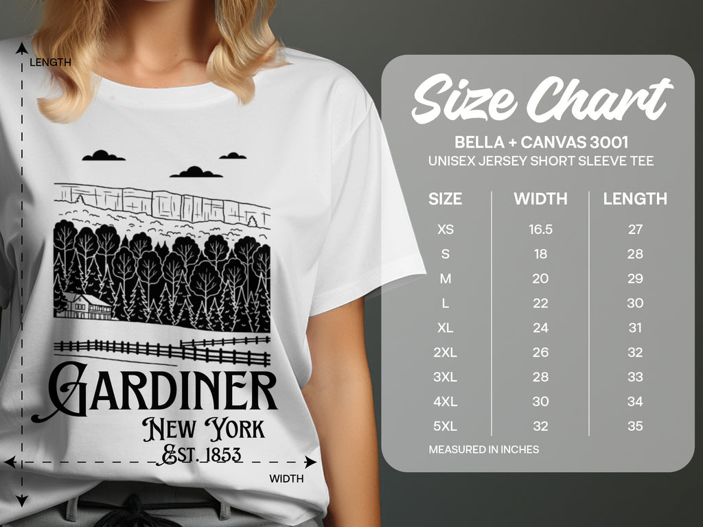 Gardiner New York short sleeve tee with scenic design