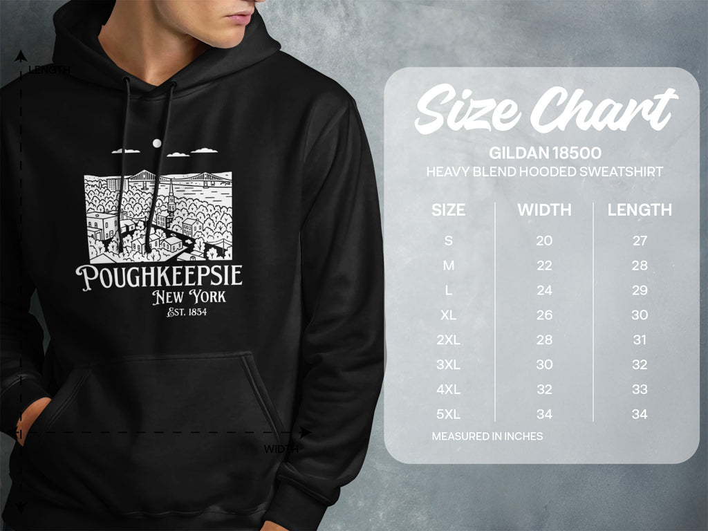 Poughkeepsie New York Hooded Sweatshirt for Casual Wear