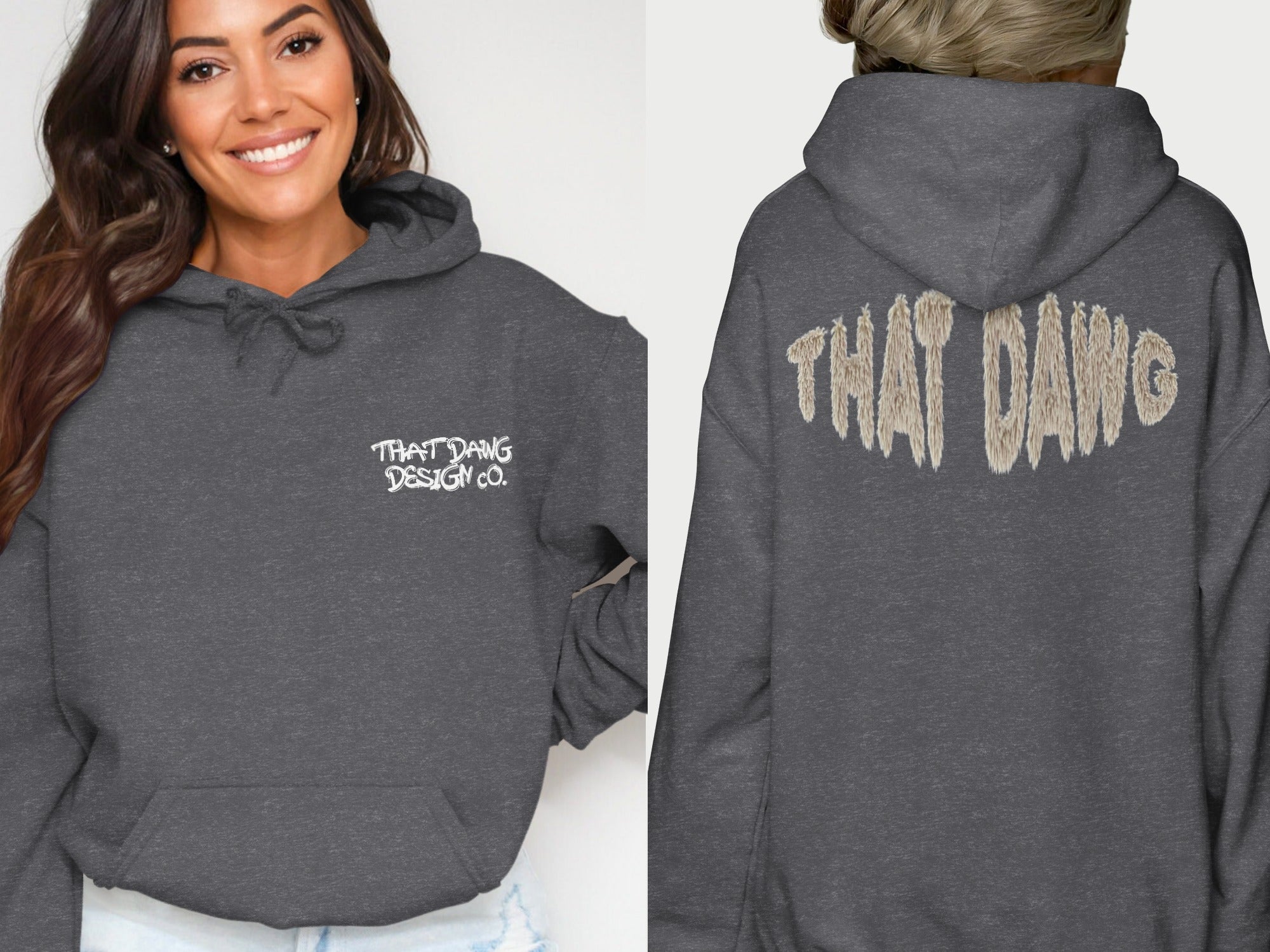 That Dang Design Co Hoodie with Bold Lettering product type
