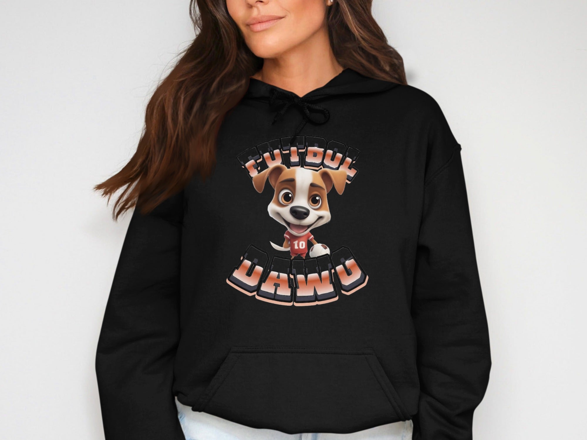 Cute Puppy Dawg Graphic Hoodie for Casual Wear
