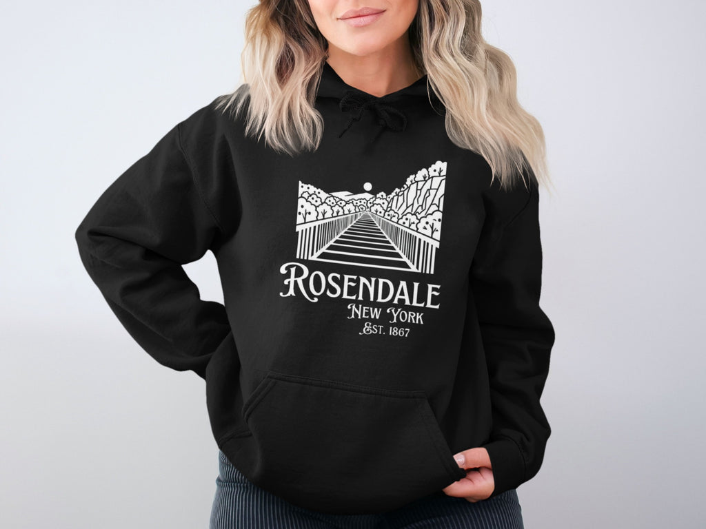 Rosendale New York Est 1867 Hoodie for Unisex Wear