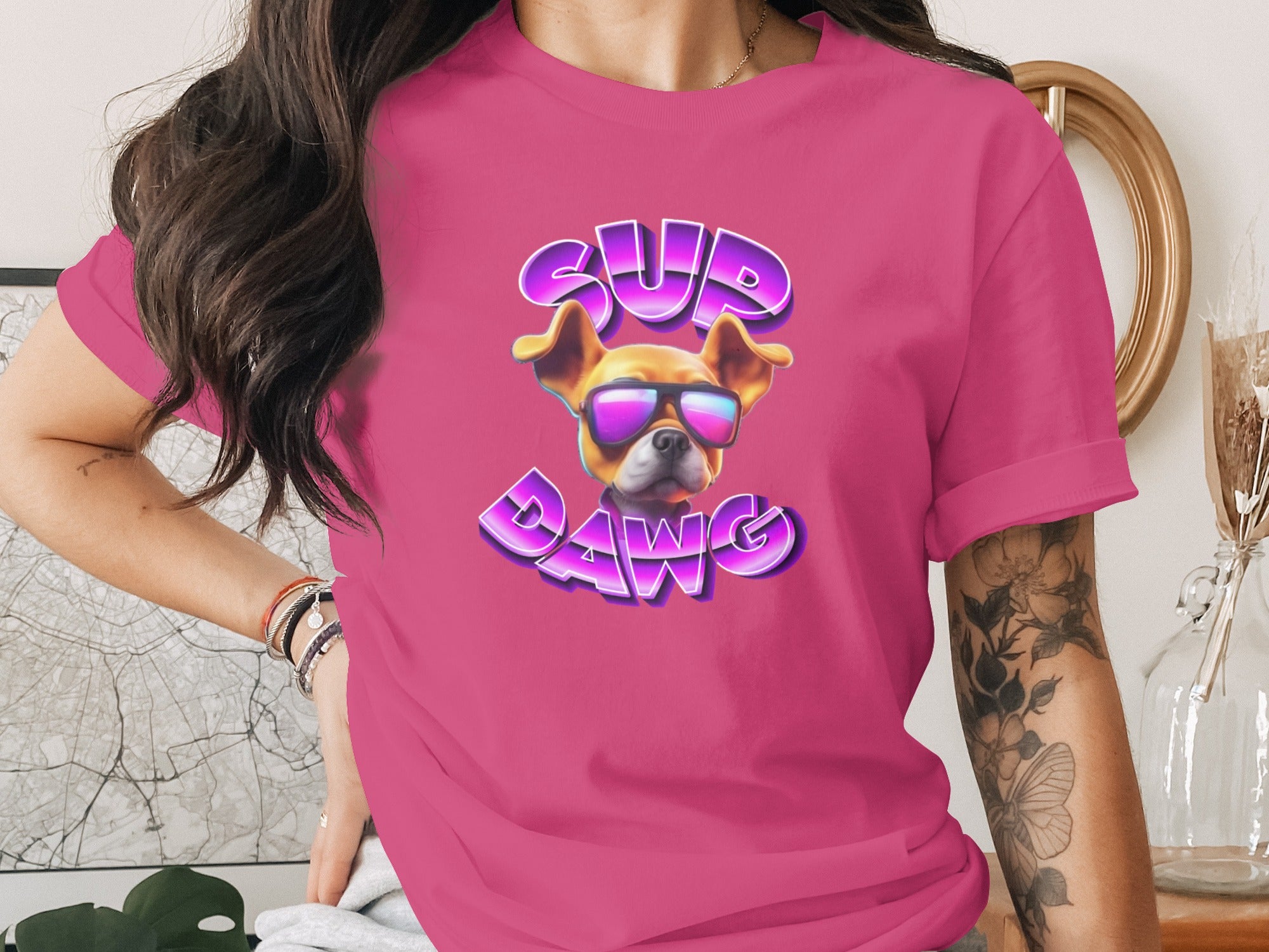 Sup Dawg Graphic Tee with Cool Dog Design product