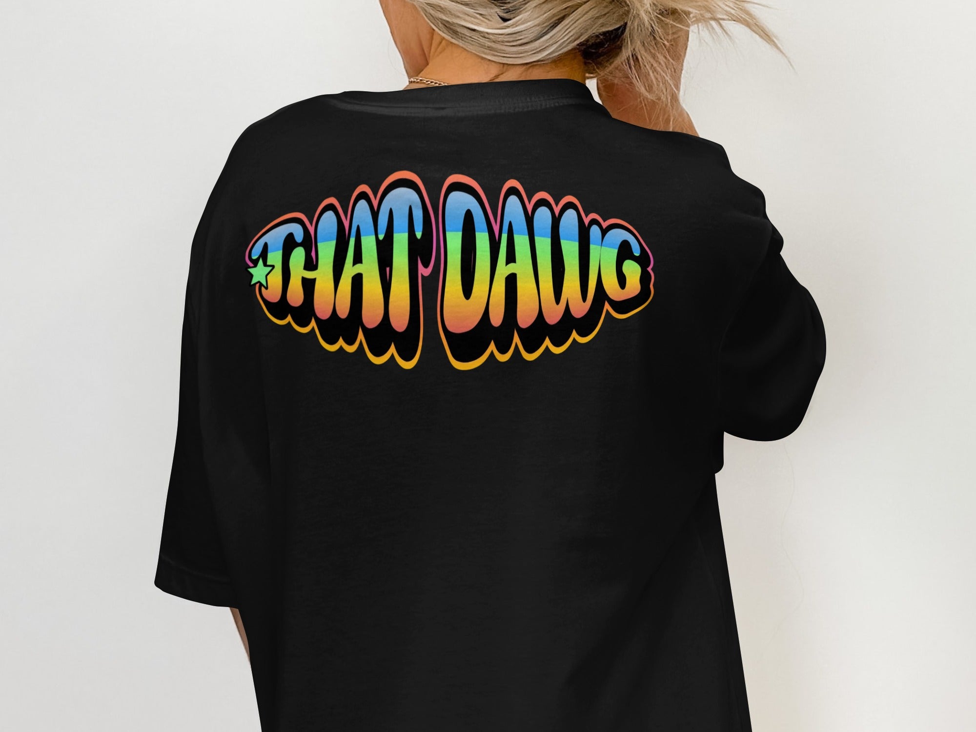 Colorful THAT DAWG Design Printed T-shirt product