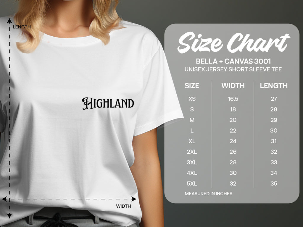 Unisex Highland Bella Canvas 3001 Short Sleeve Tee product