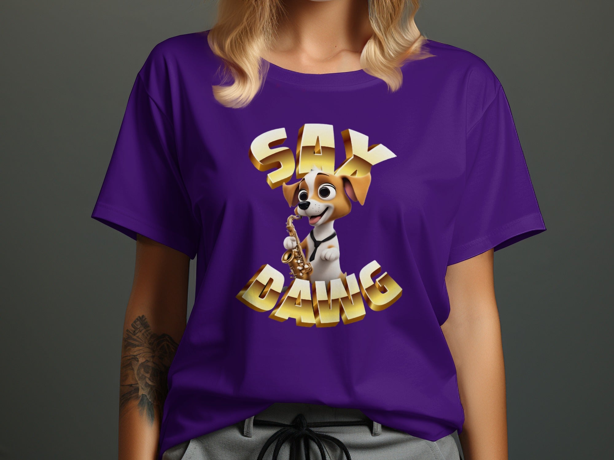 SAX DAWG Graphic Tee for Music Lovers