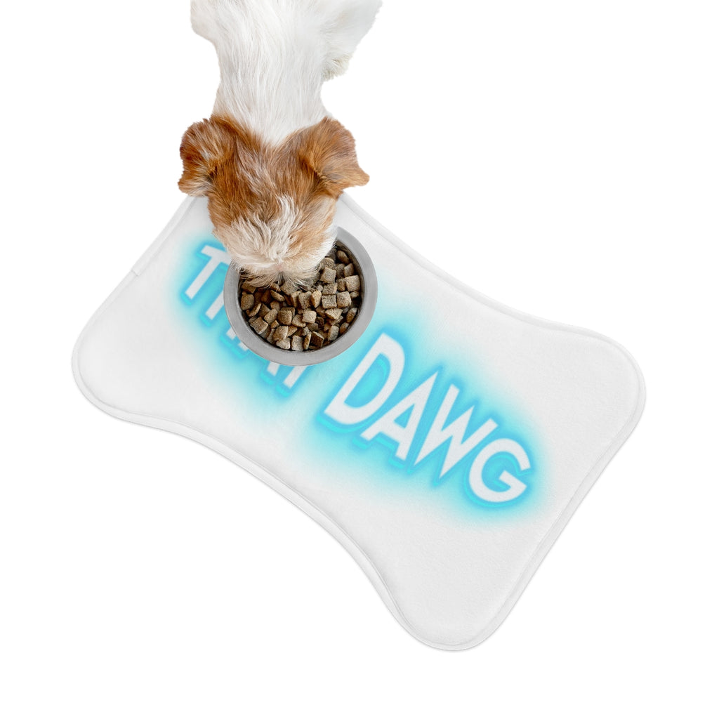 Cute Dog Feeding Mat Treat Dawg Design