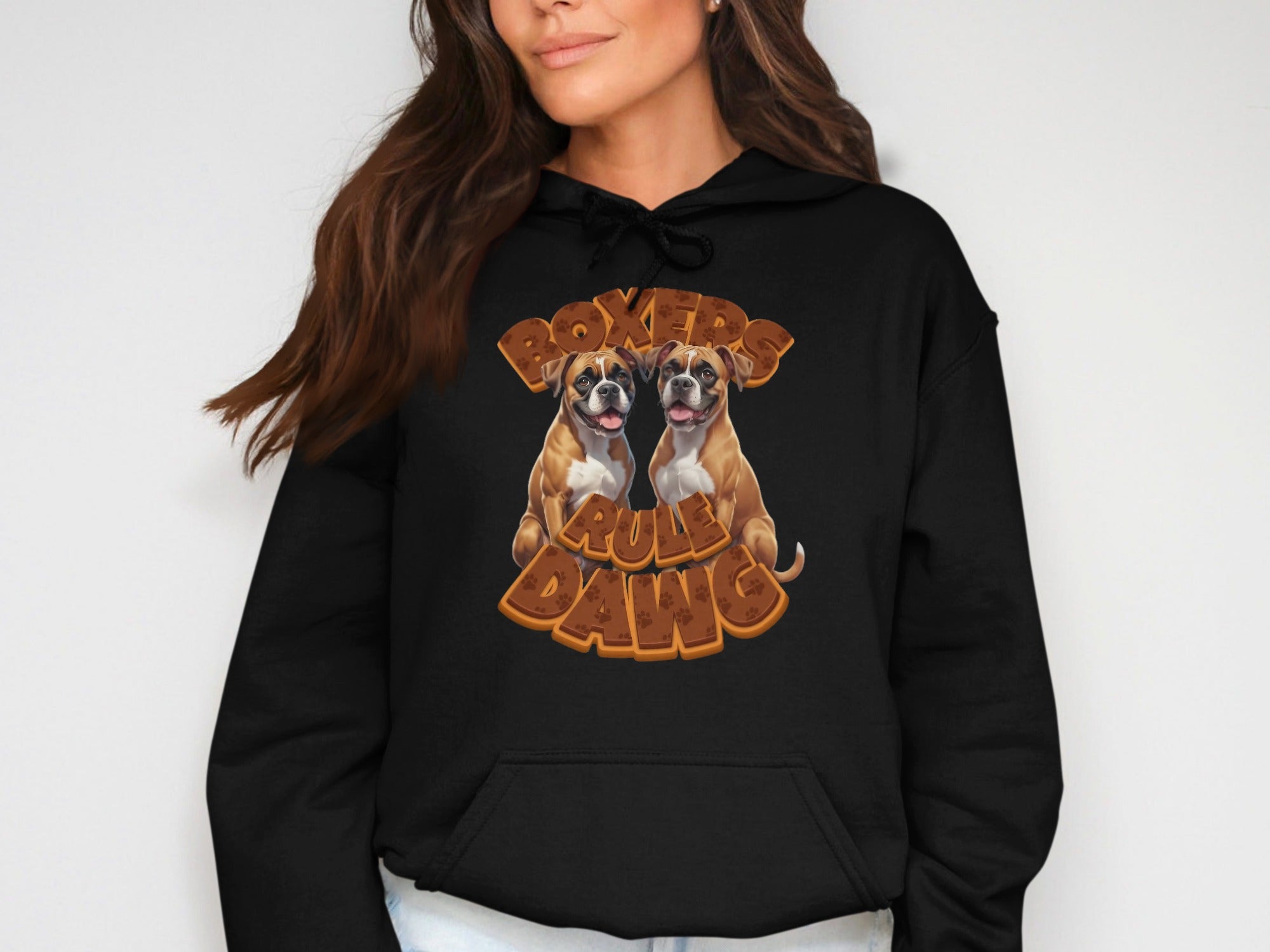 Boxers Rule Daily Graphic Hoodie for Boxer Lovers