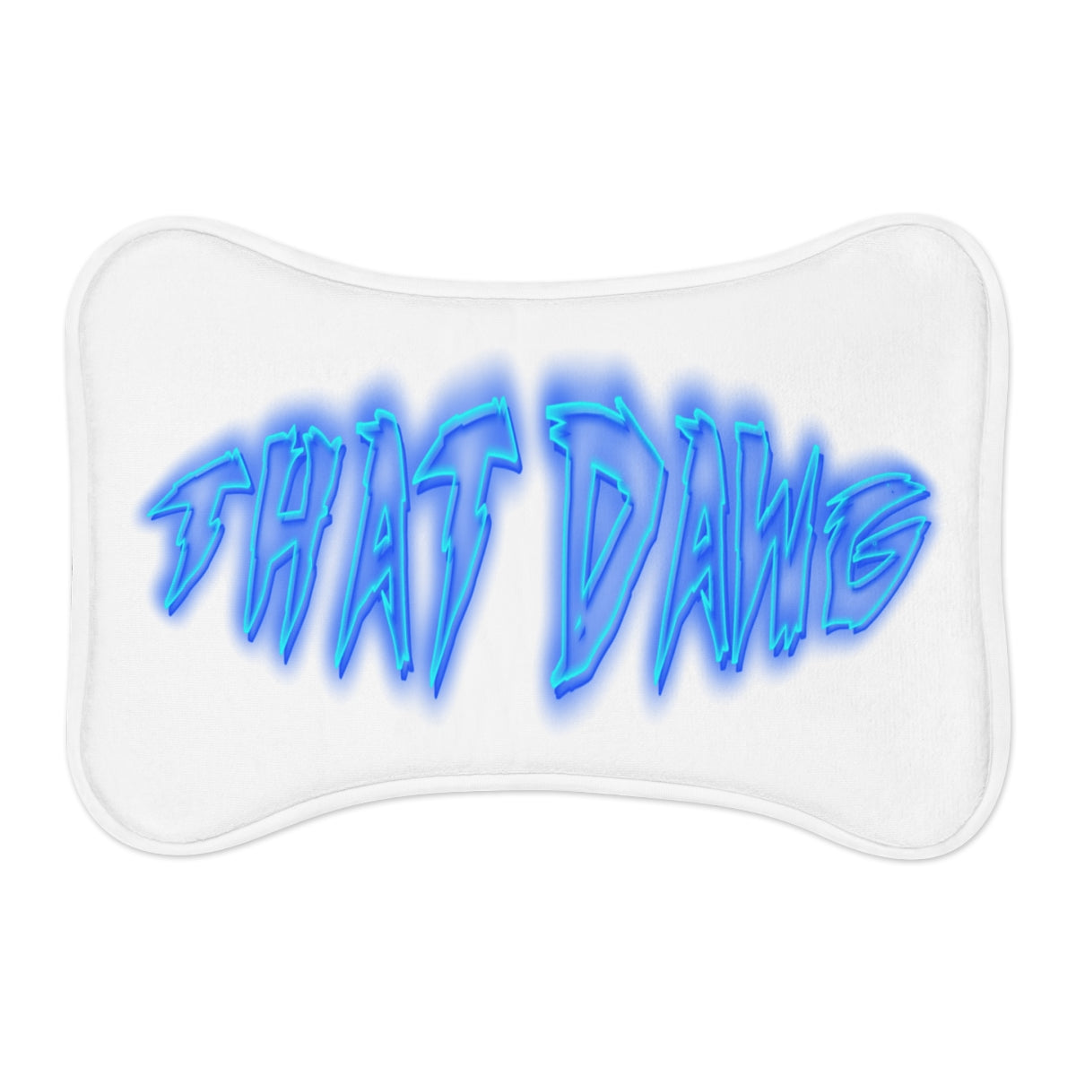 THAT DAWG Energetic Blue Neon Printed Pillow