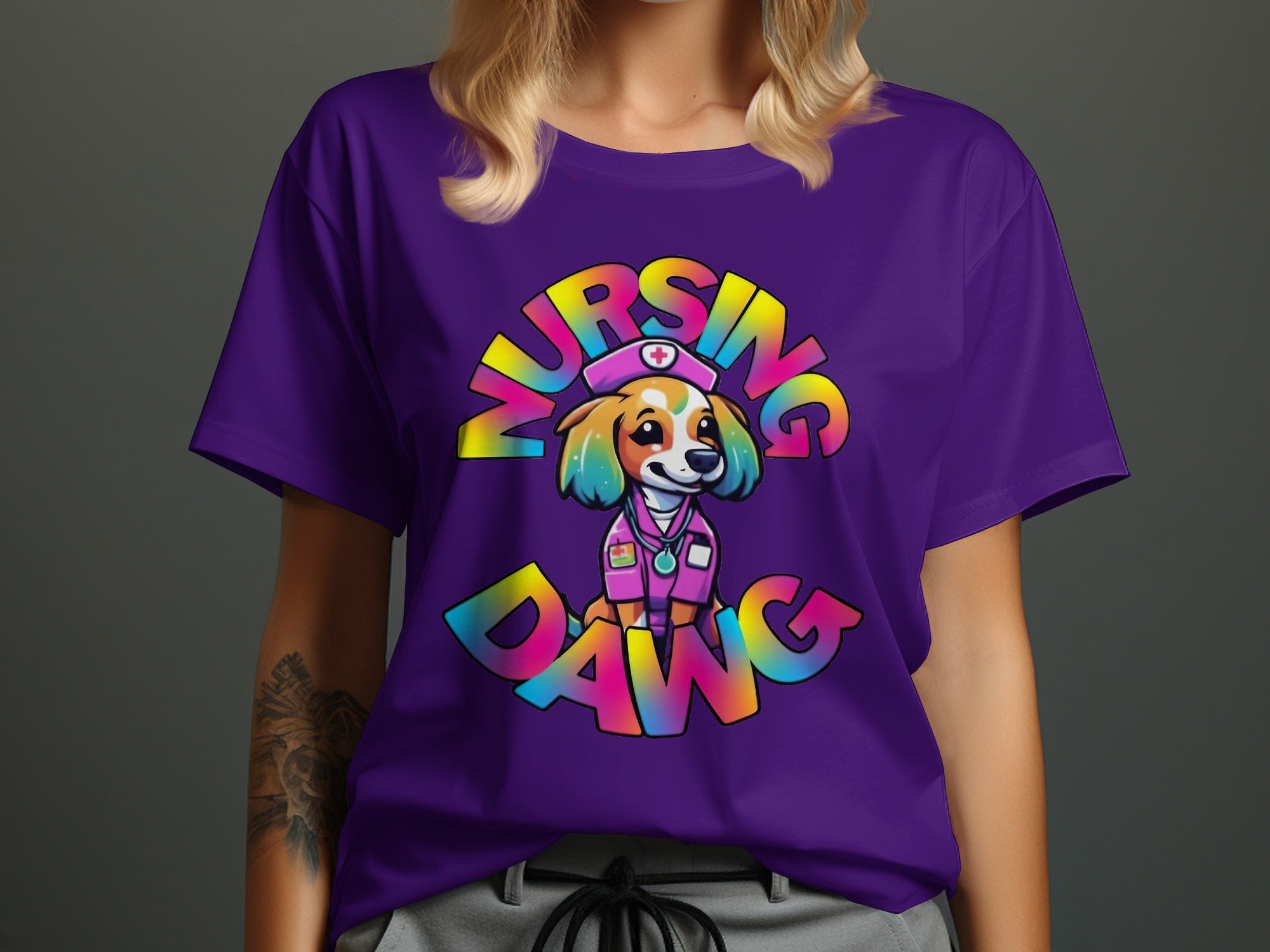 Nursing Dawg Graphic Dog Lover T-Shirt product