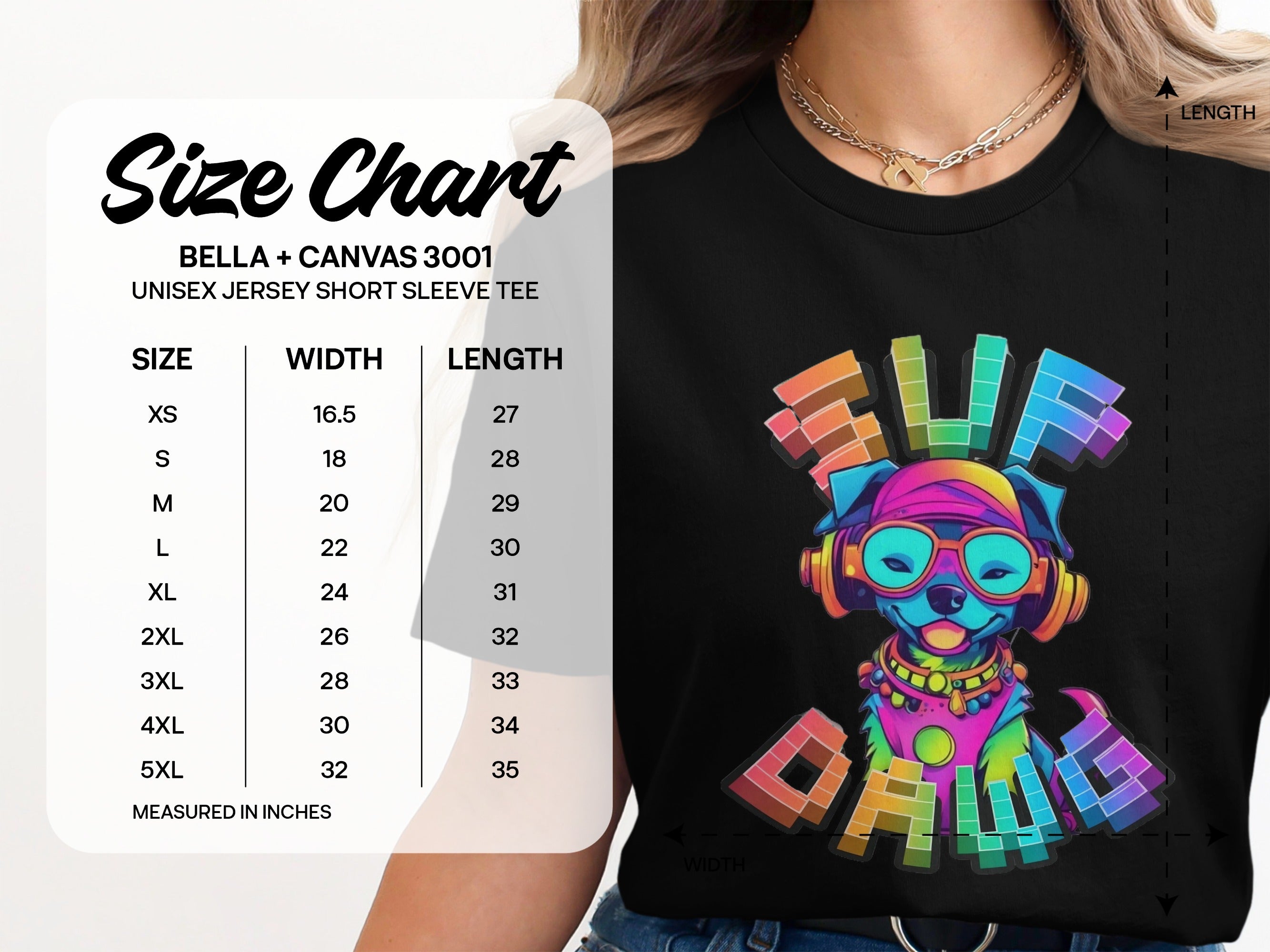 Stylish Colorful Hipster Dog Graphic Tee product