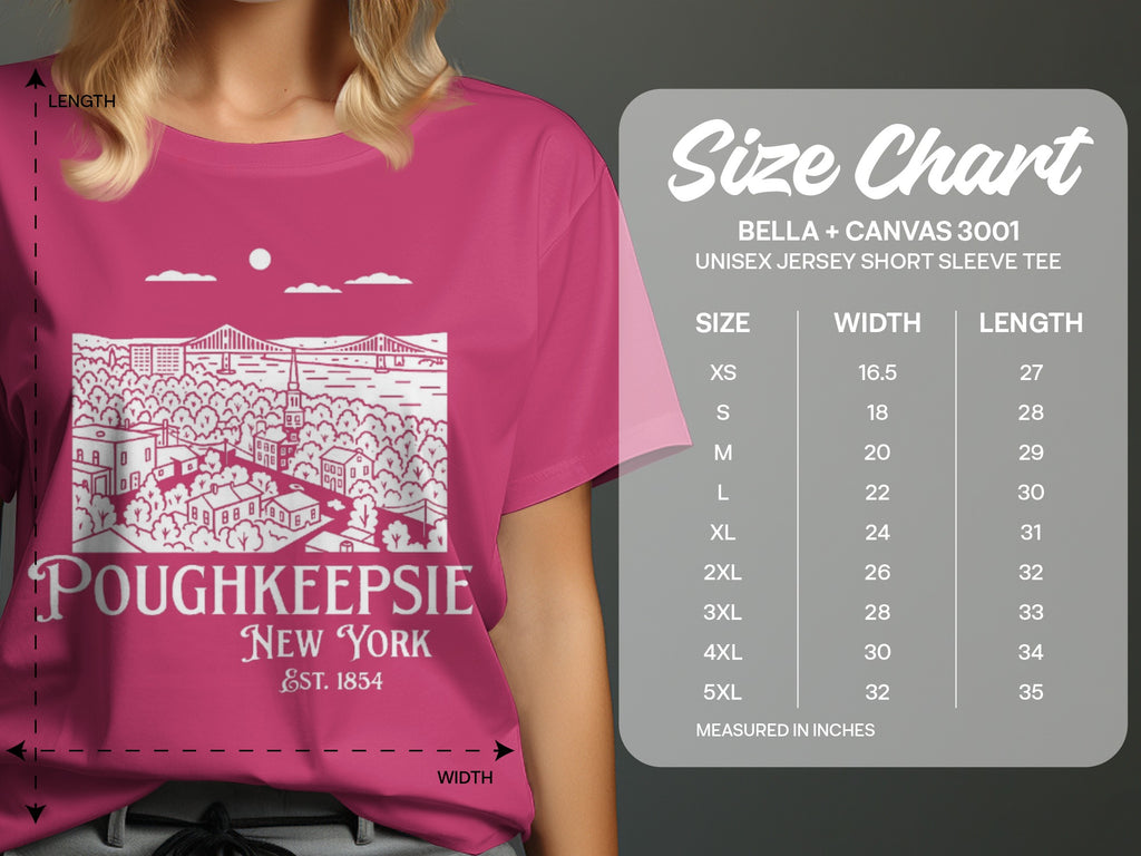 Poughkeepsie New York EST 1854 graphic tee