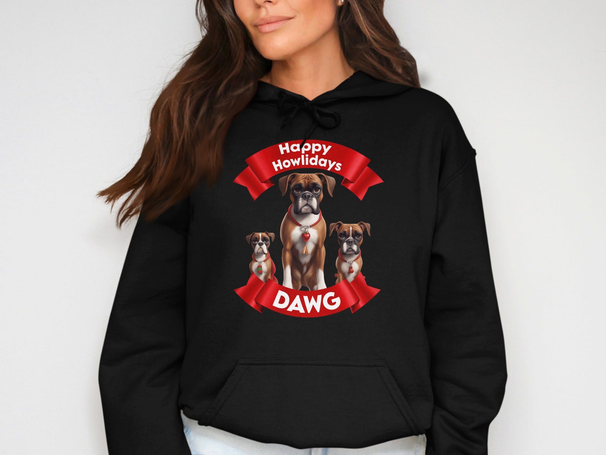 Happy Howlidays Dawg Hoodie for Holiday Season