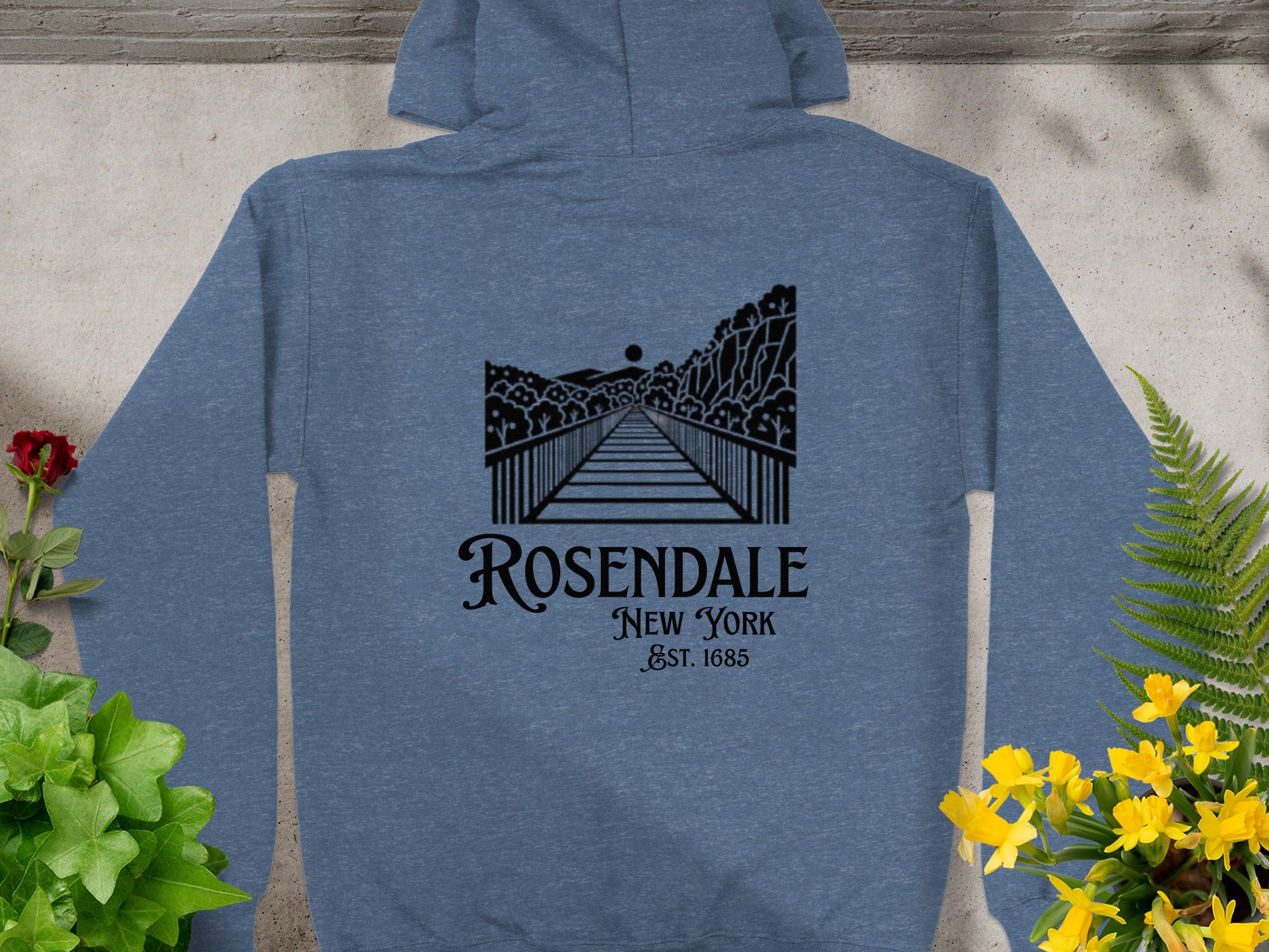 Rosendale New York EST 1685 Graphic Hoodie