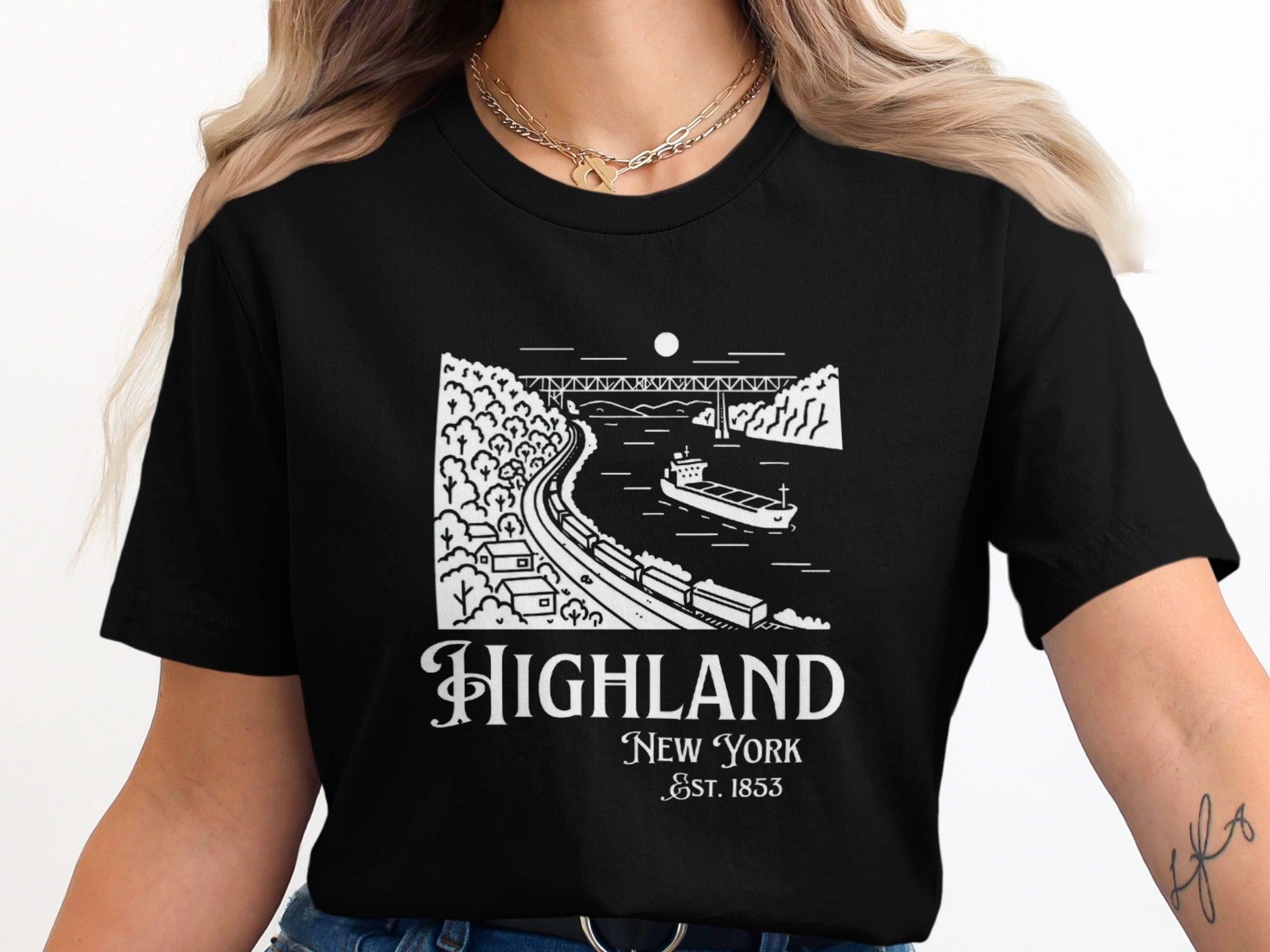 Scenic Highland New York Est 1853 Graphic Tee