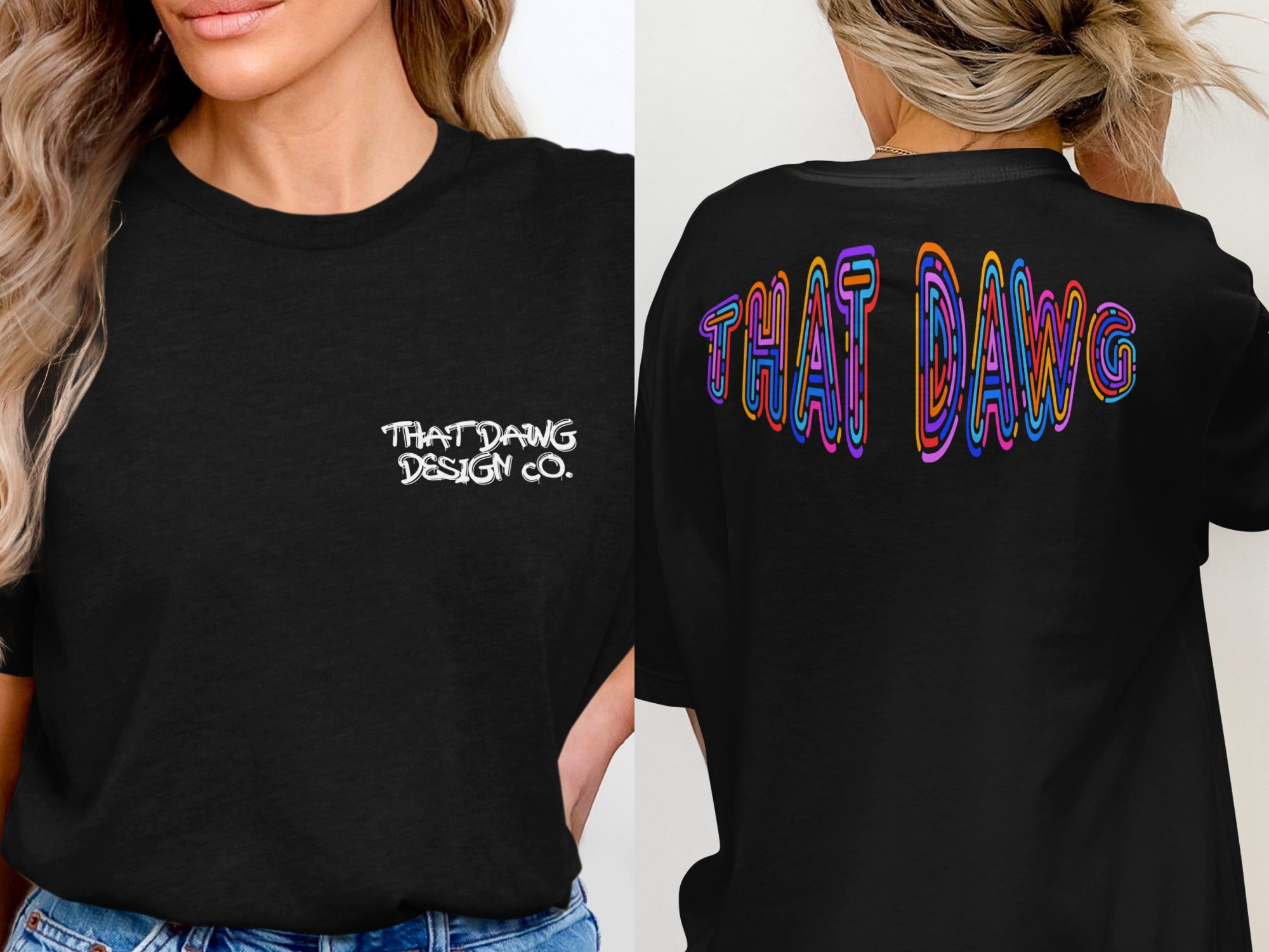 THAT DAWG Design Co Black Graphic T-Shirt product type