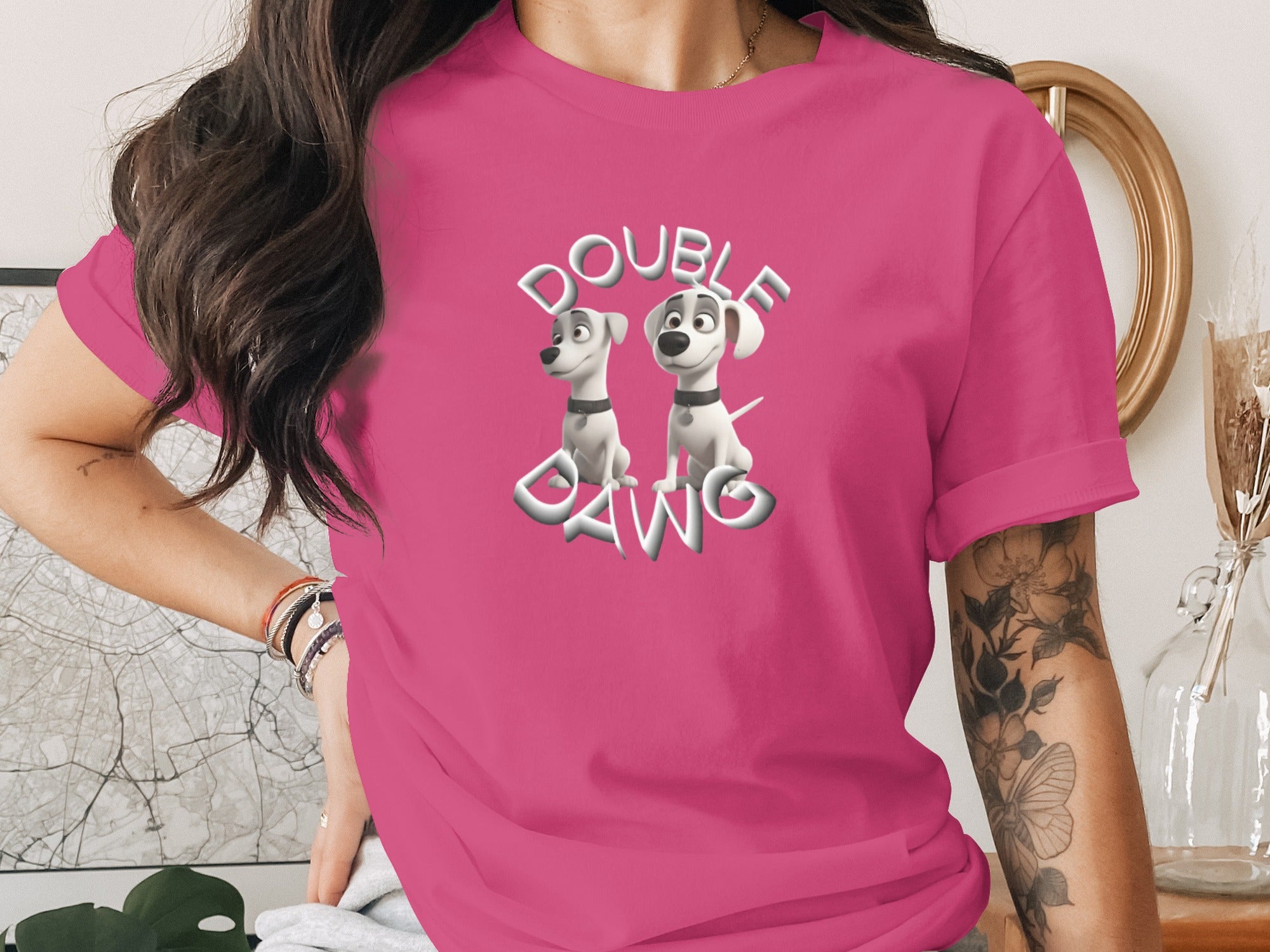 Double Dawg Graphic Women's T-shirt