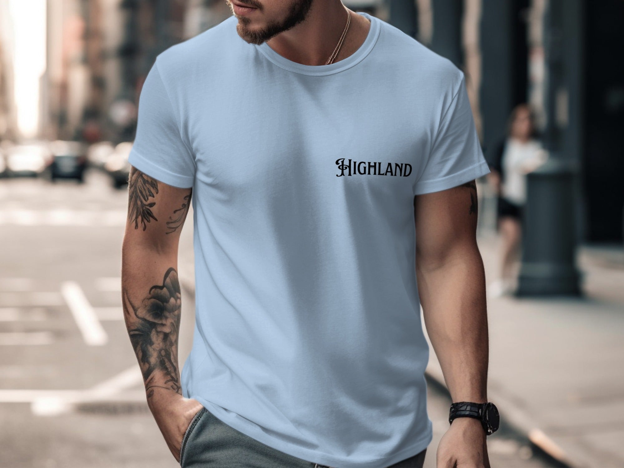 Highland Brand Casual Short Sleeve T-Shirt product type