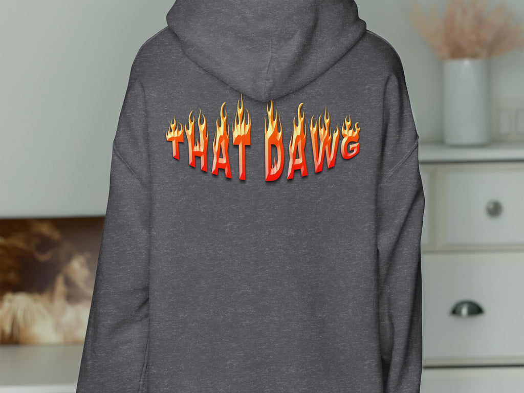 THAT DAWG Fiery Print Hoodie Clothing product type
