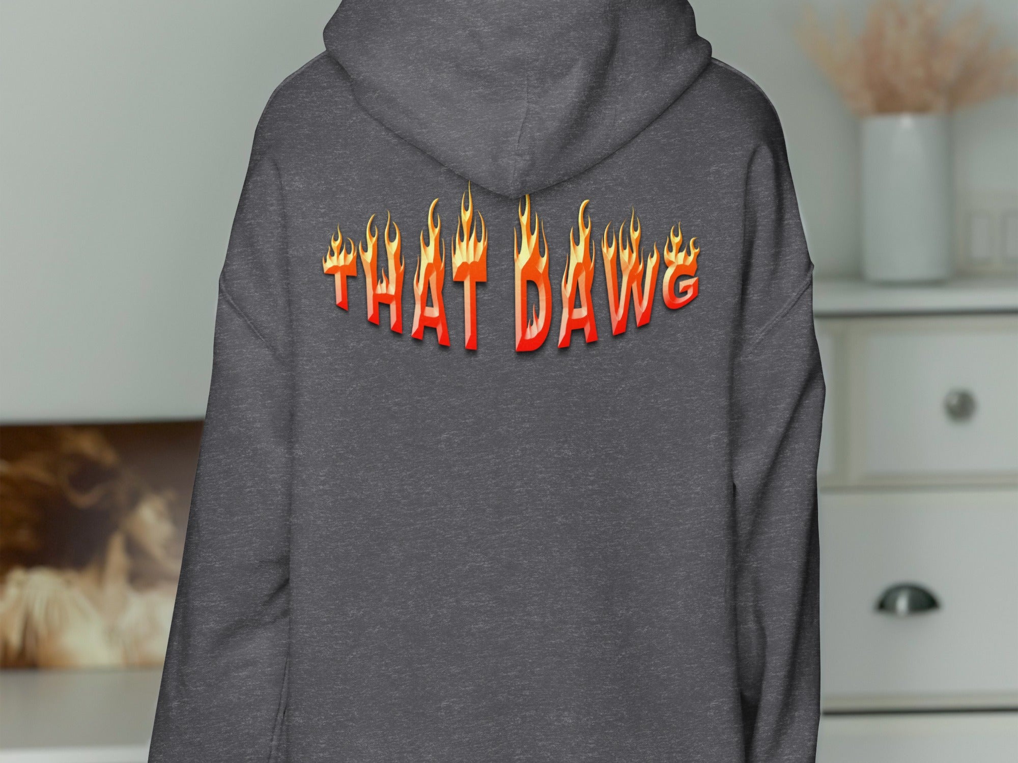 THAT DAWG Fiery Print Hoodie Clothing product type