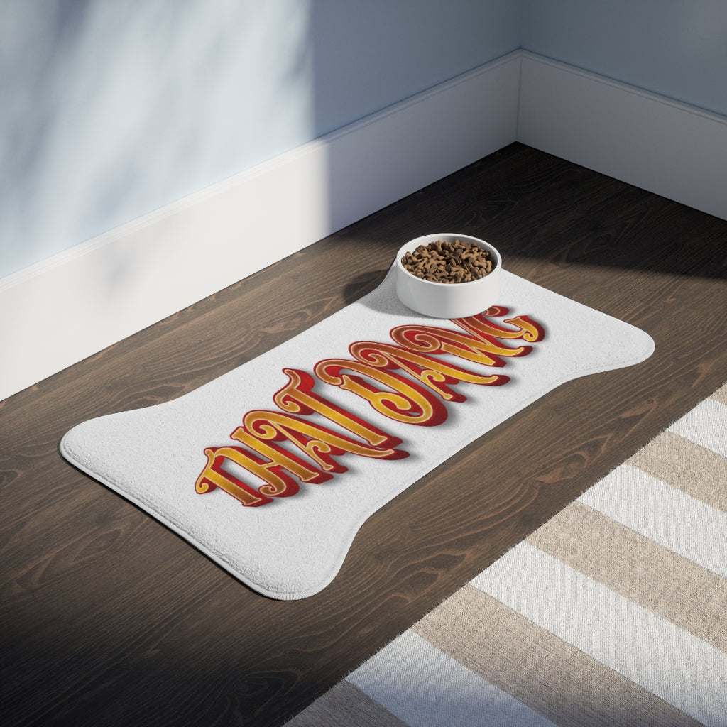 That's Dang Pet Food Mat for Clean and Stylish Feeding