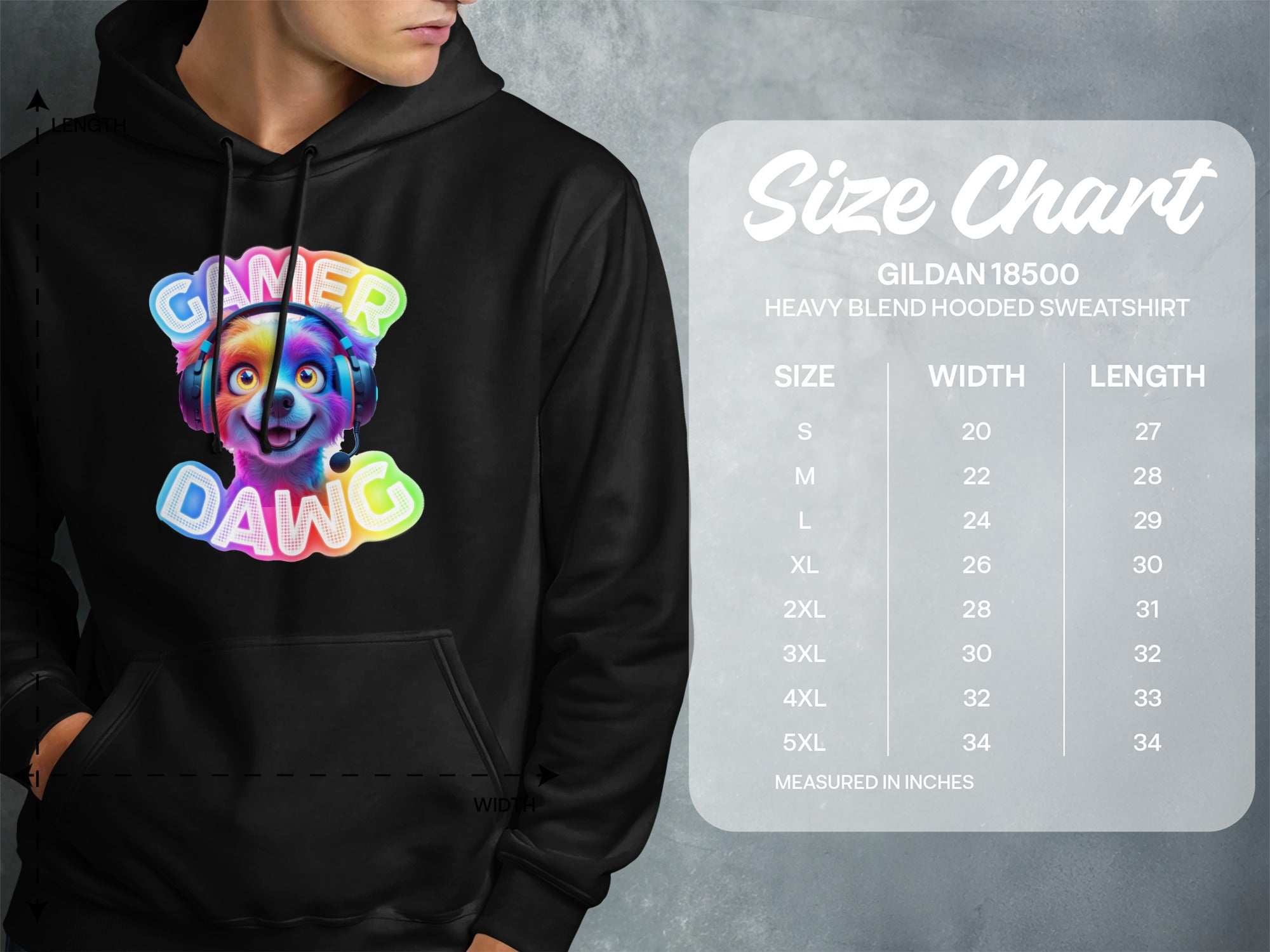 Gamer Dawg Heavy Blend Hooded Sweatshirt product type