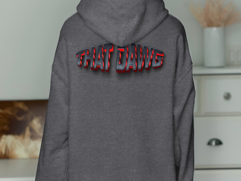 Stylish Charcoal Gray THAT DAWG Hoodie product