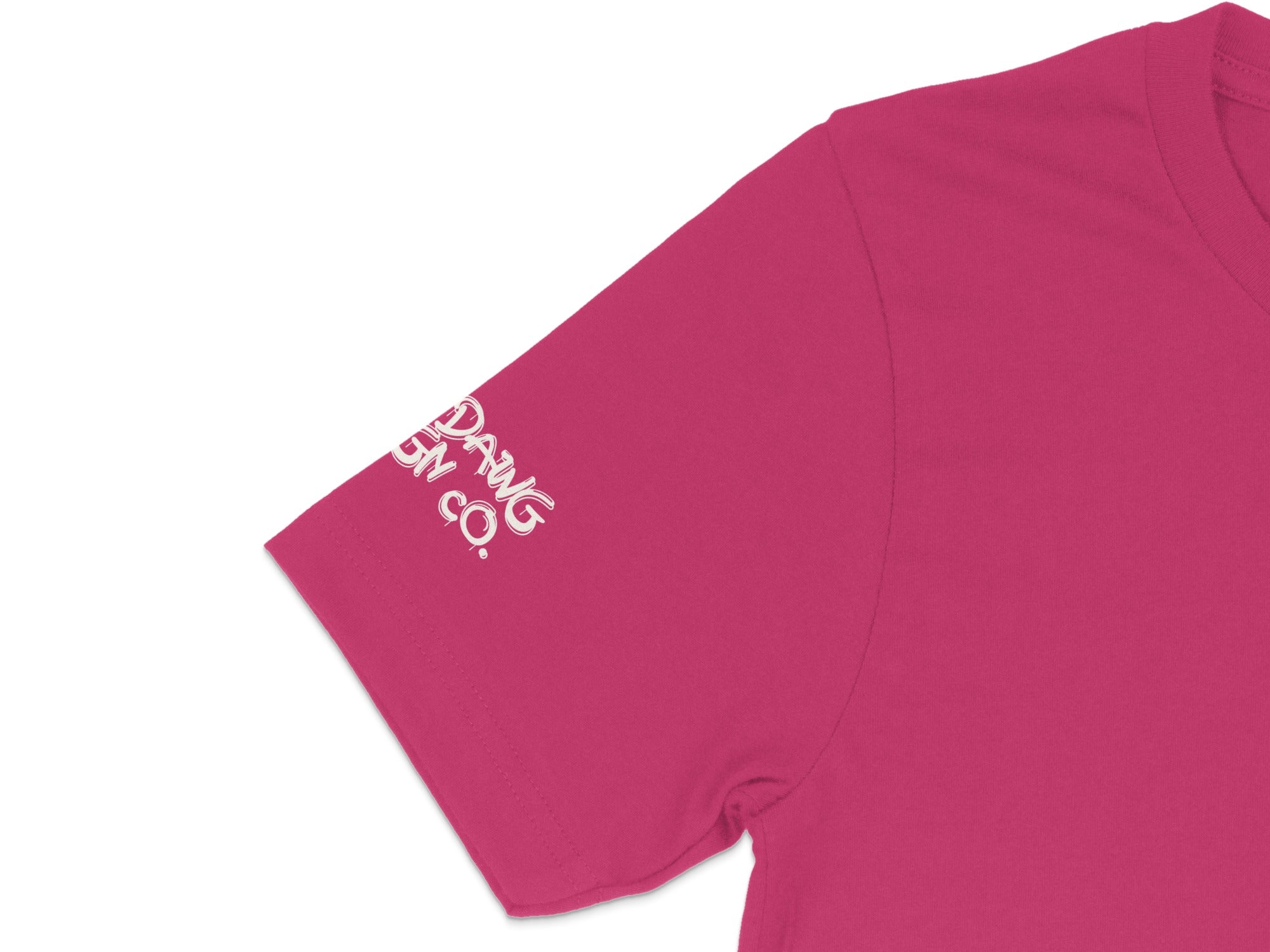 Vibrant Magenta Short Sleeve Casual Wear T-shirt