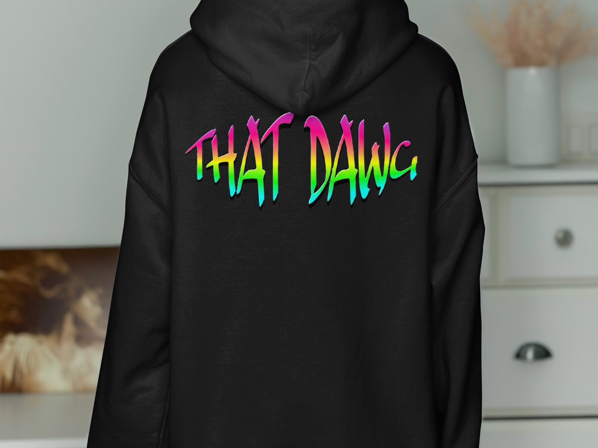 THAT DAWG Colorful Text Design Hoodie product