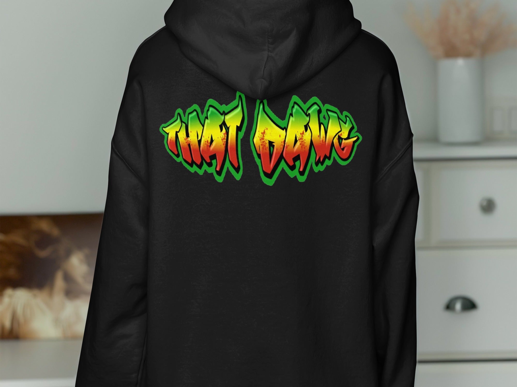 That Dang Hoodie with Bold Colorful Graphic Design product type