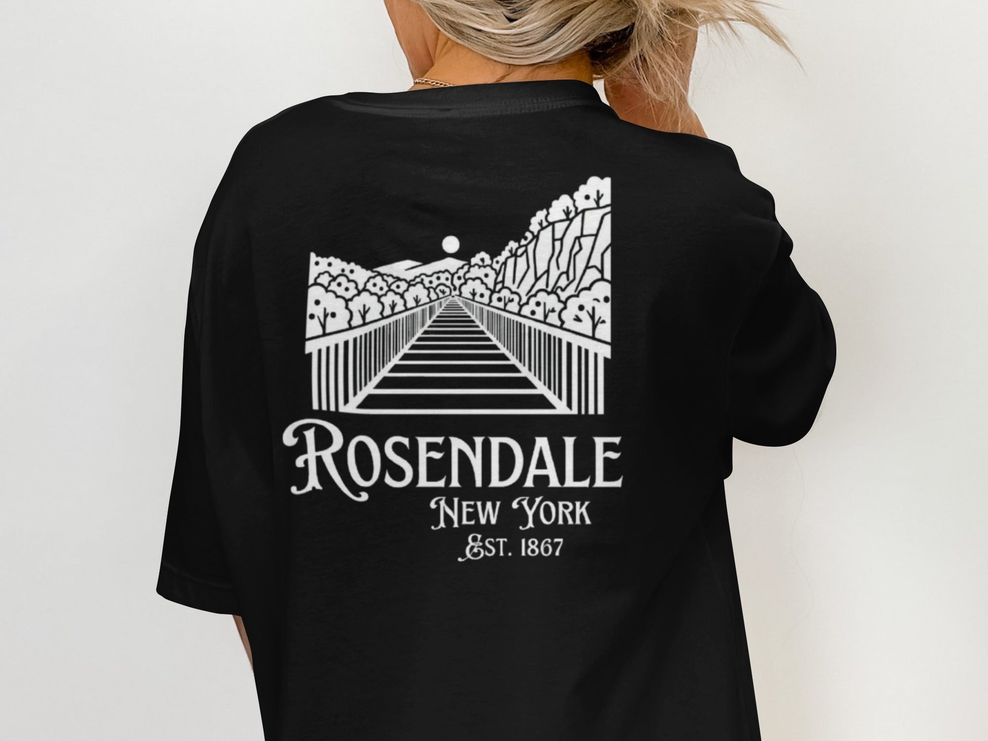 Rosendale New York Est 1867 Graphic Design T-Shirt