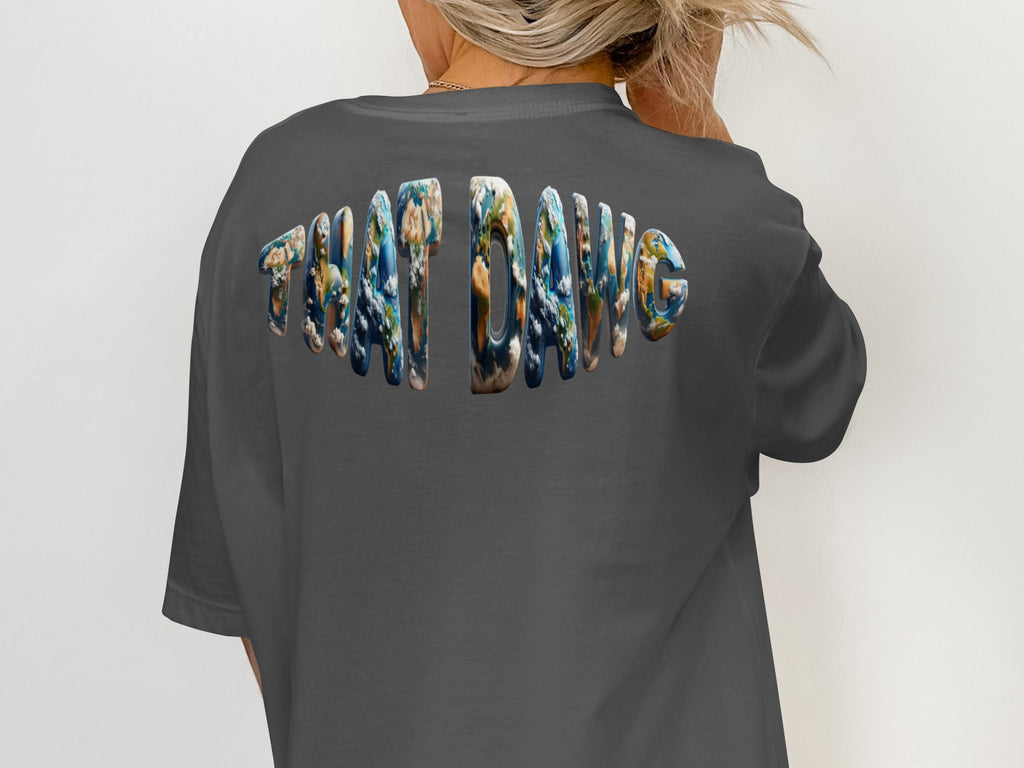 THAT DAWG Graphic Print Casual Oversized Shirt product type