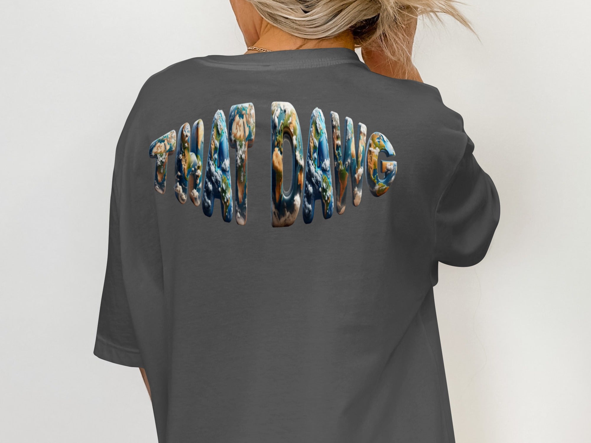 THAT DAWG Graphic Print Casual Oversized Shirt product type