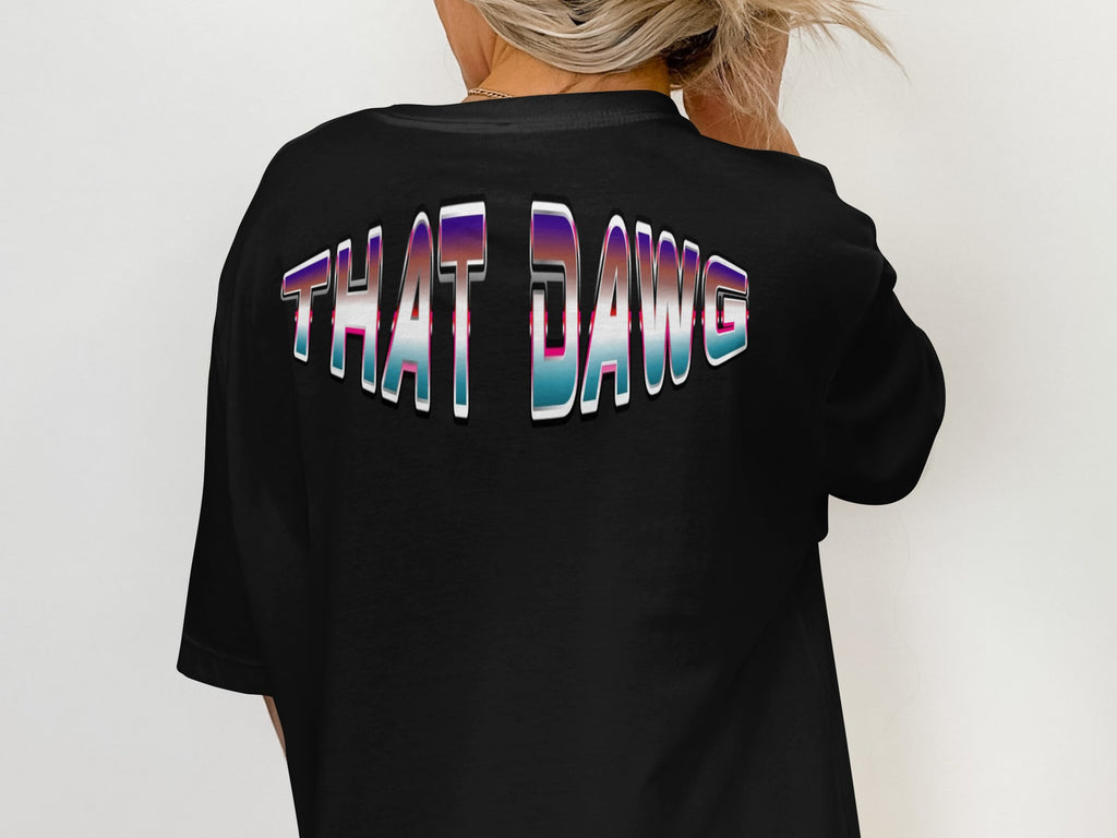 THAT DAWG Graphic Statement Black Shirt product