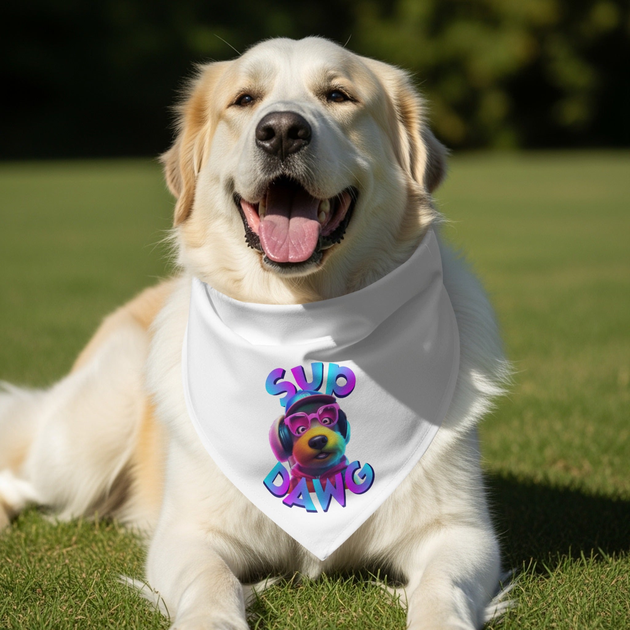 Sup Dawg Cute Canine Bandana product type