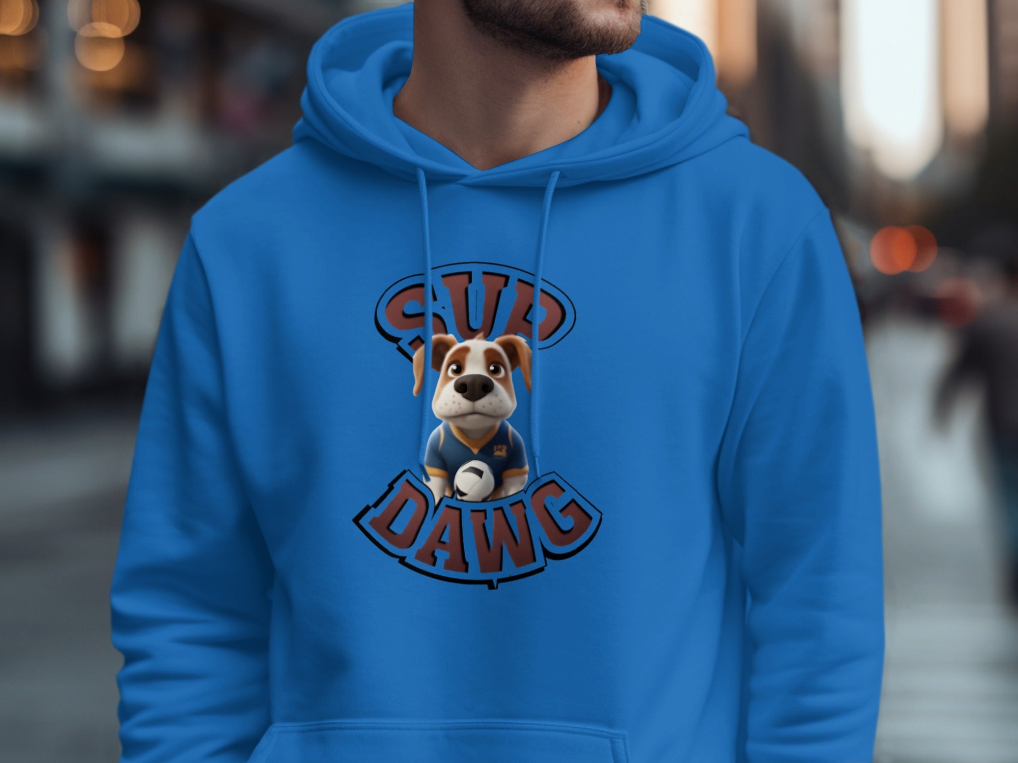 Sup Dawg Hoodie Featuring Cute Cartoon Dog Design