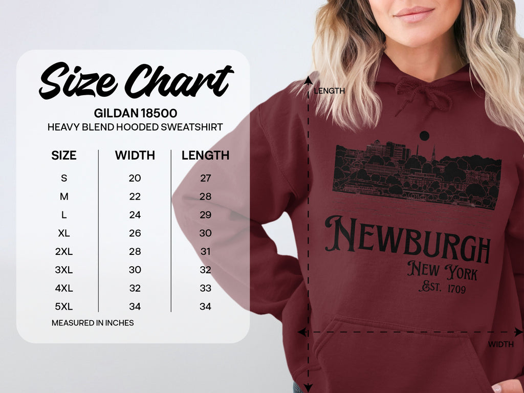 Newburgh New York Est 1709 Graphic Hoodie
