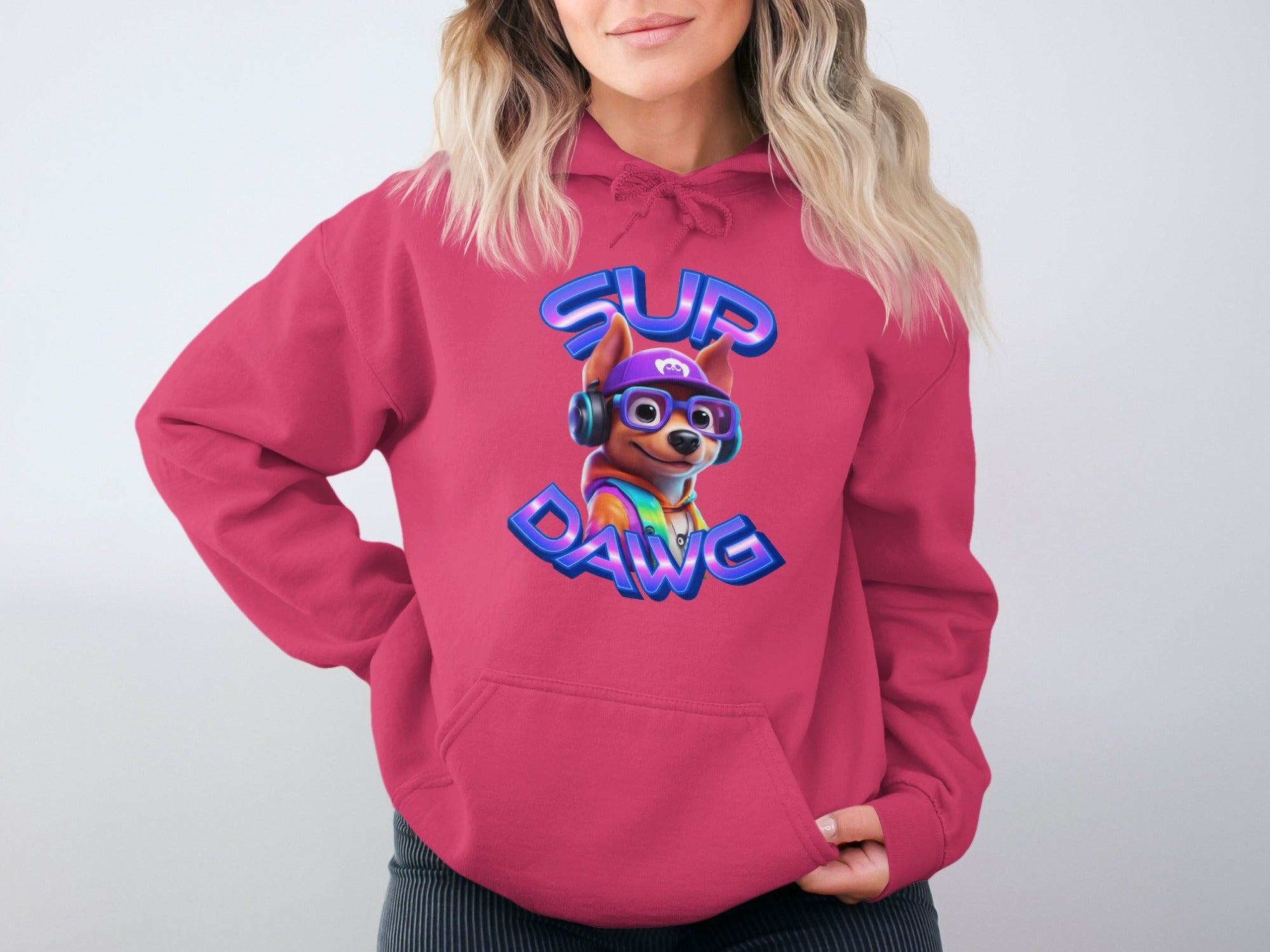 Sup Dawg Hoodie with Fun Canine Design product