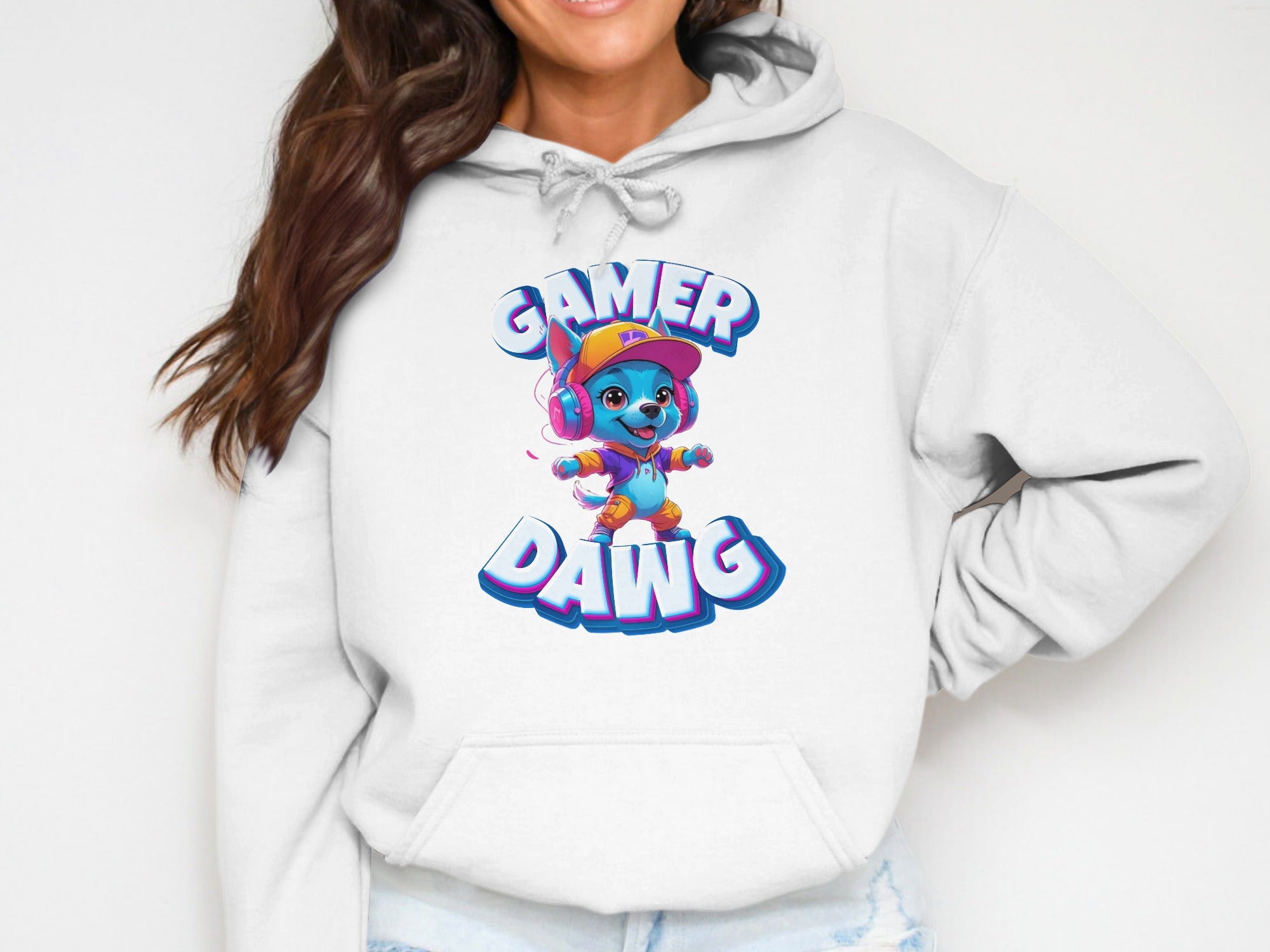 Gamer Dawg Graphic Hoodie for Gamers product type