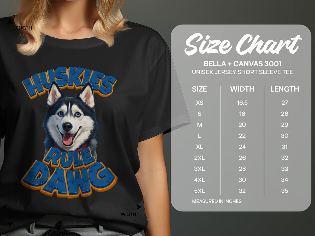 Huskies Rule Dawg Graphic Unisex Jersey Tee for Fans