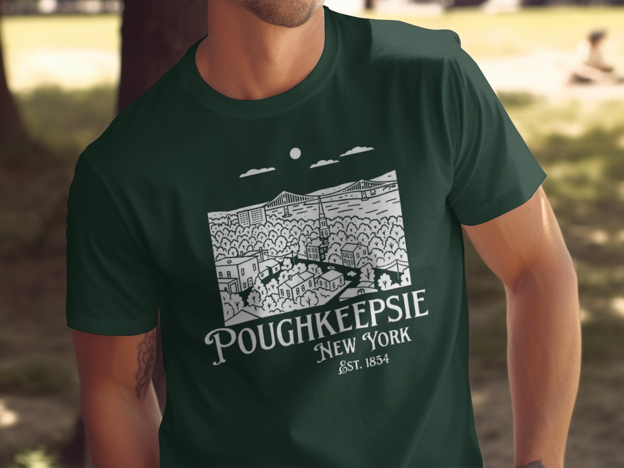 Poughkeepsie New York Est. 1854 graphic tee product