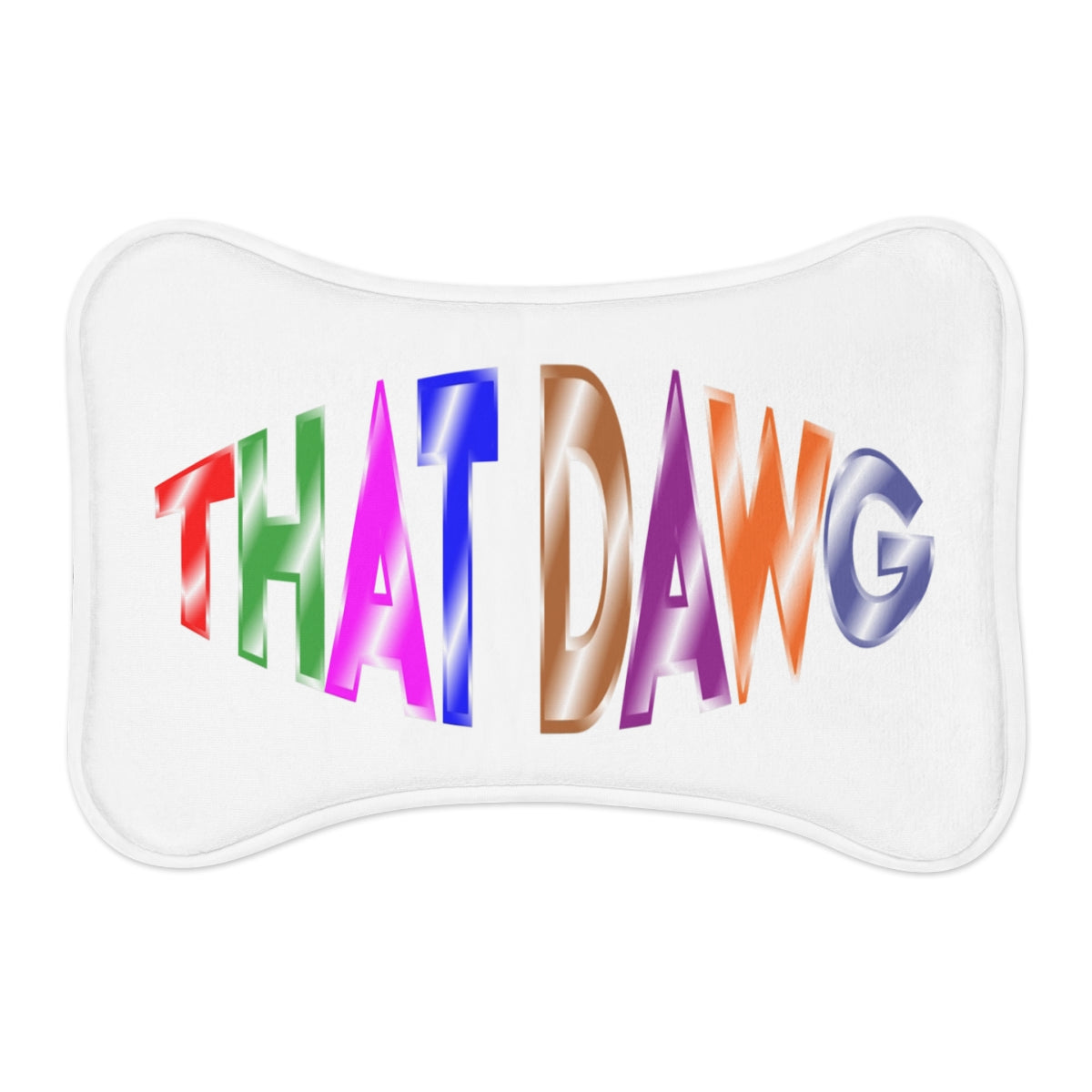 THAT DAWG Multicolor Graphic Pillow Cover