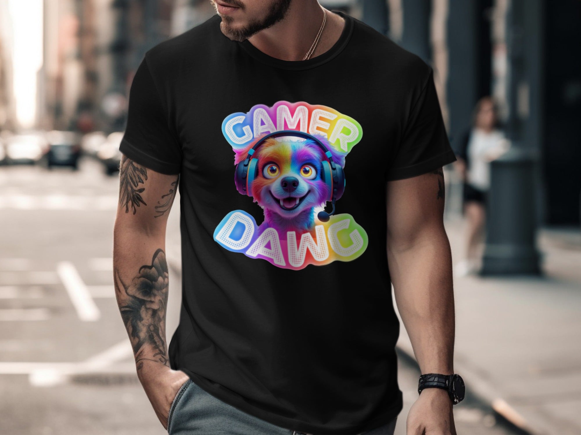 Gamer Dawg Graphic Tee Perfect for Gaming Fans product type