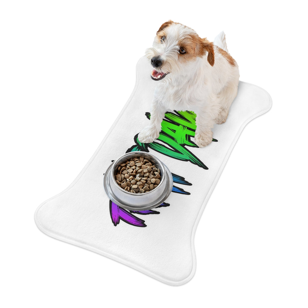Colorful Bone Dog Feeding Mat with Cute Design