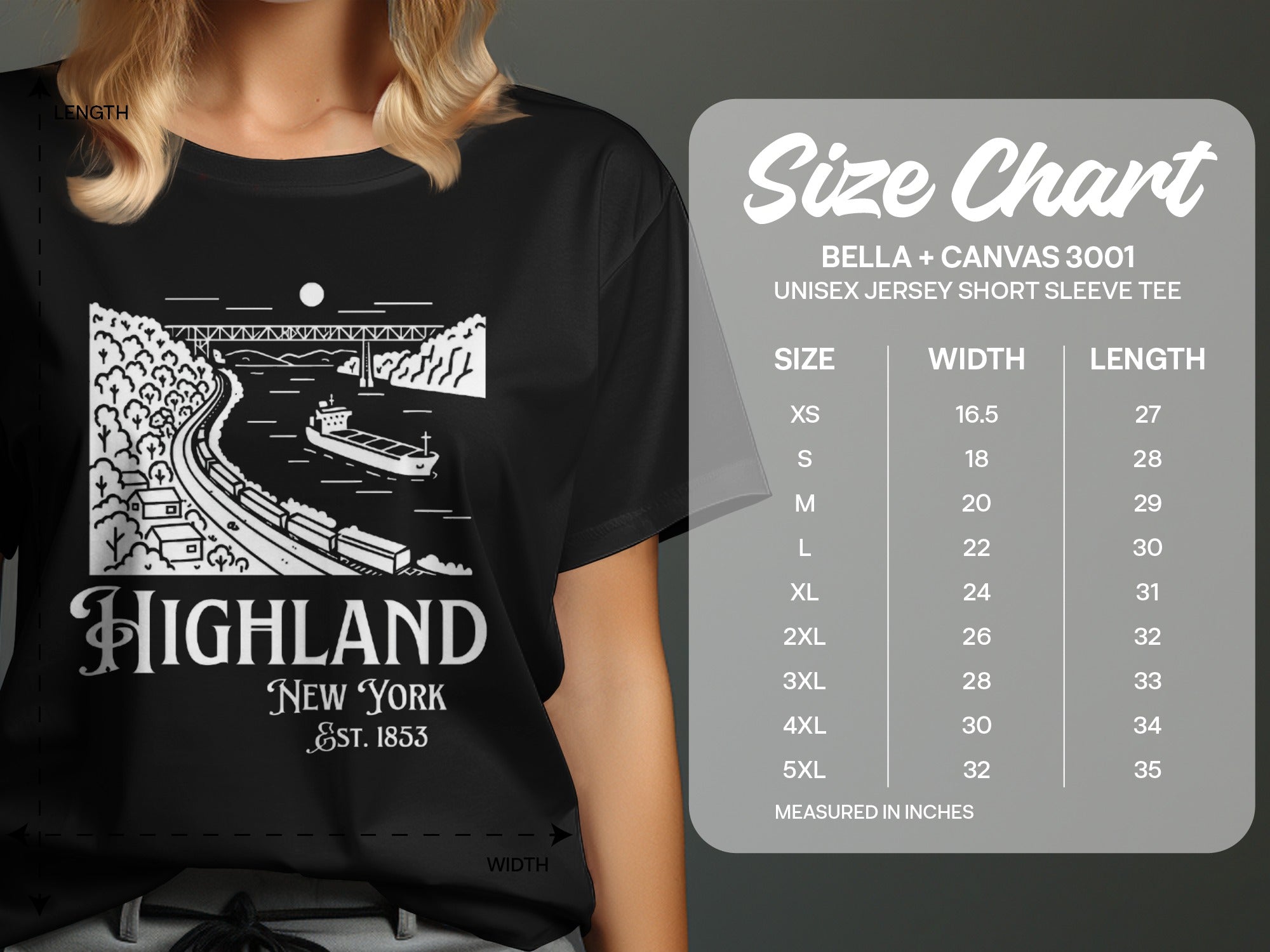 Highland New York Est 1853 Graphic Tee Shirt
