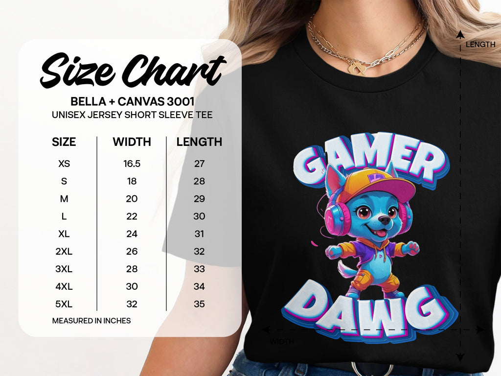 Gamer Dawg Graphic Unisex Jersey Short Sleeve Tee product type