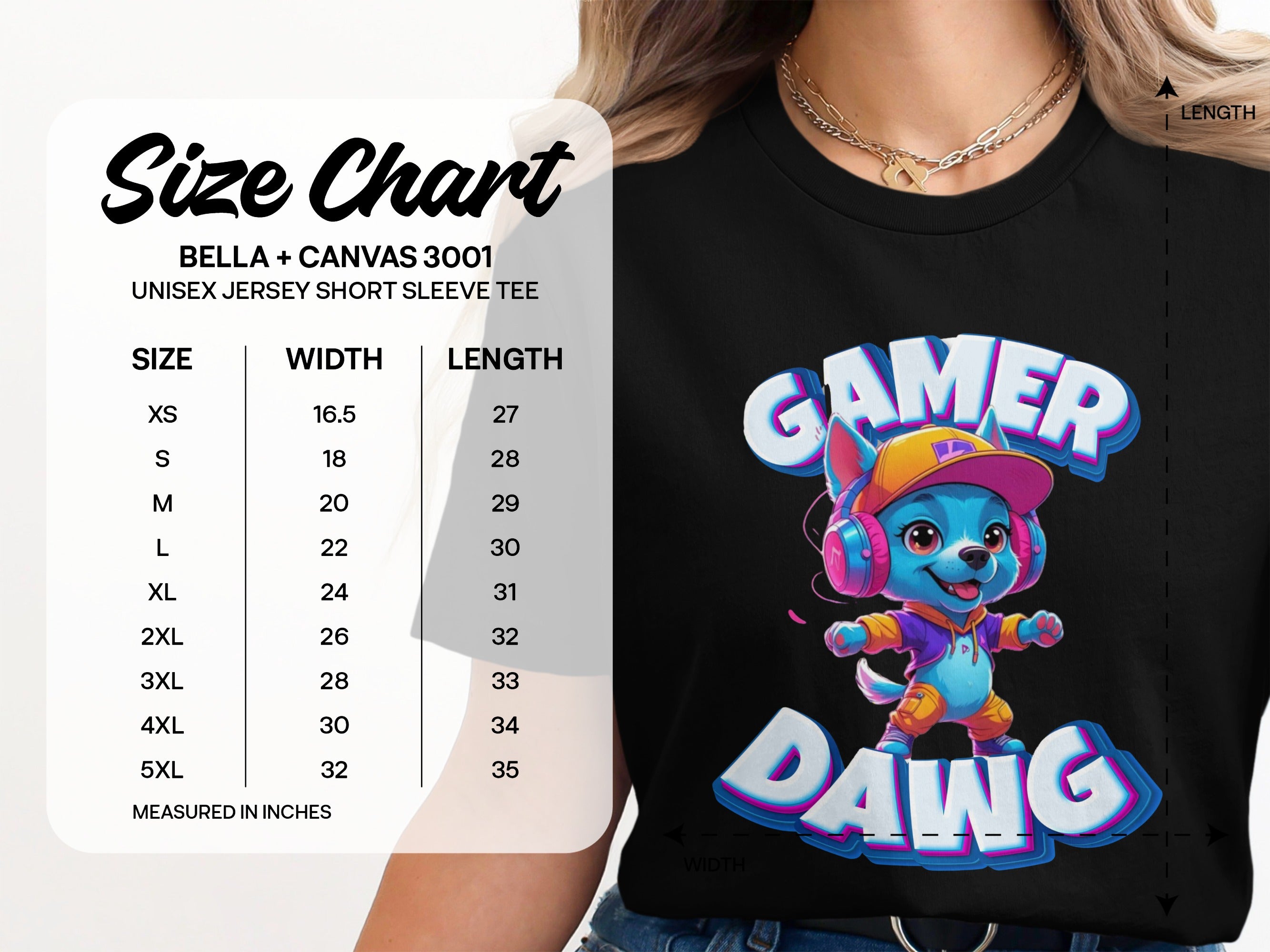 Gamer Dawg Graphic Unisex Jersey Short Sleeve Tee product type