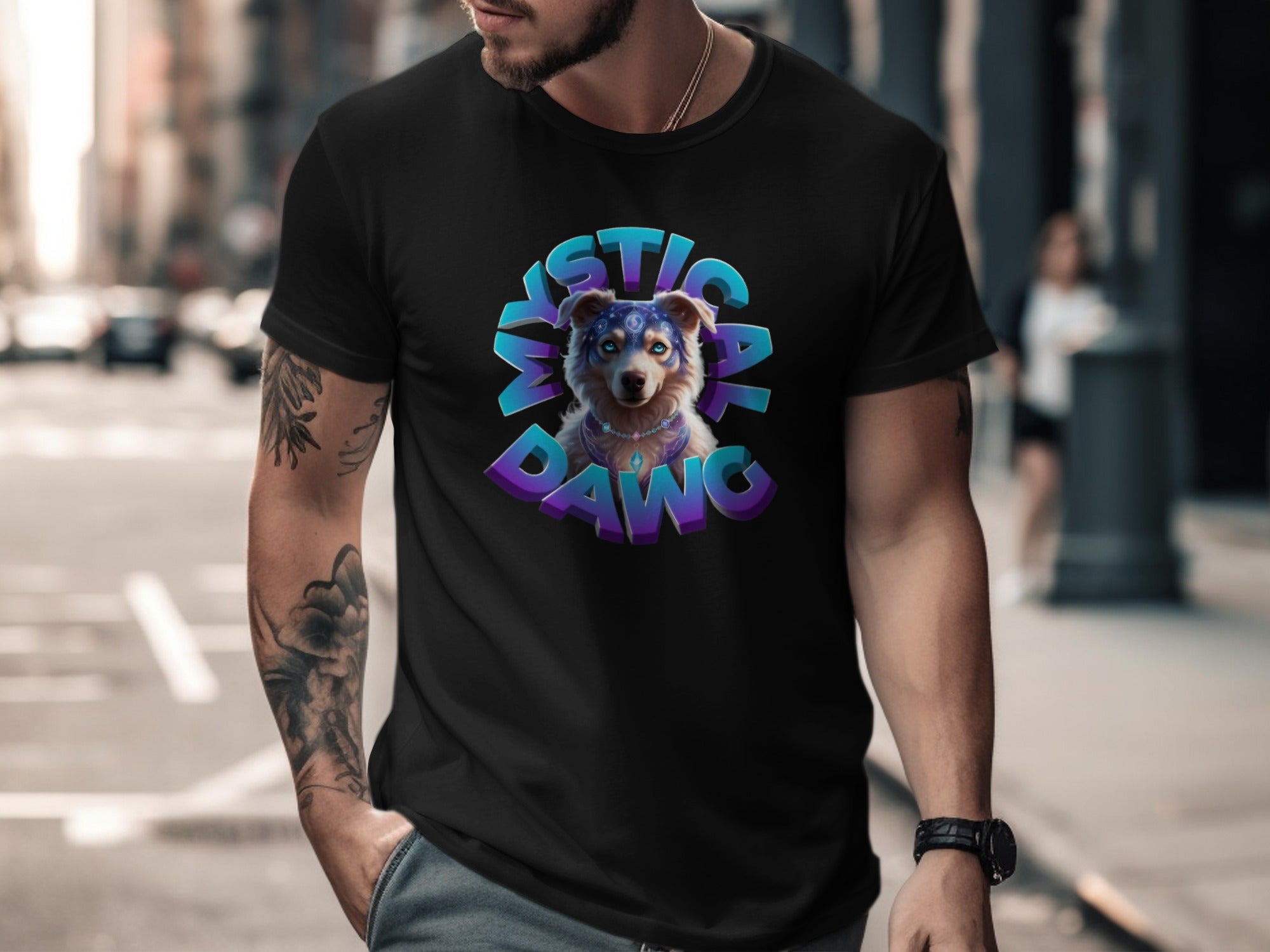 Mystical Dawg Graphic Tee for Stylish Casual Look product