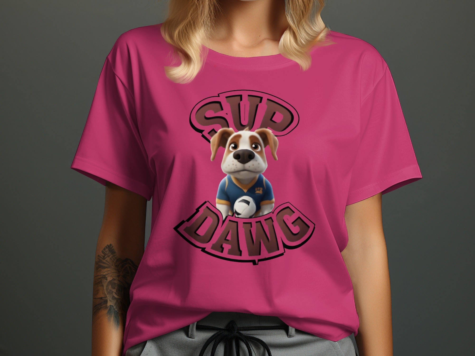 Sup Dawg Graphic Casual Tee