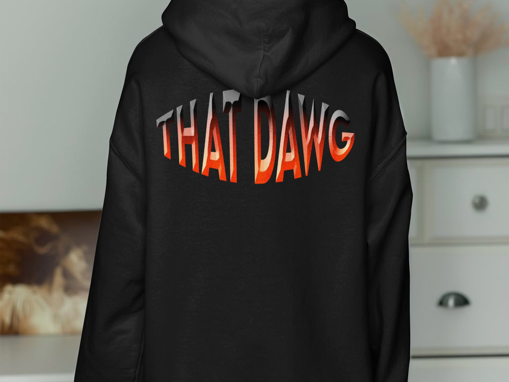 THAT DAWG Graphic Print Hoodie Back Design Product