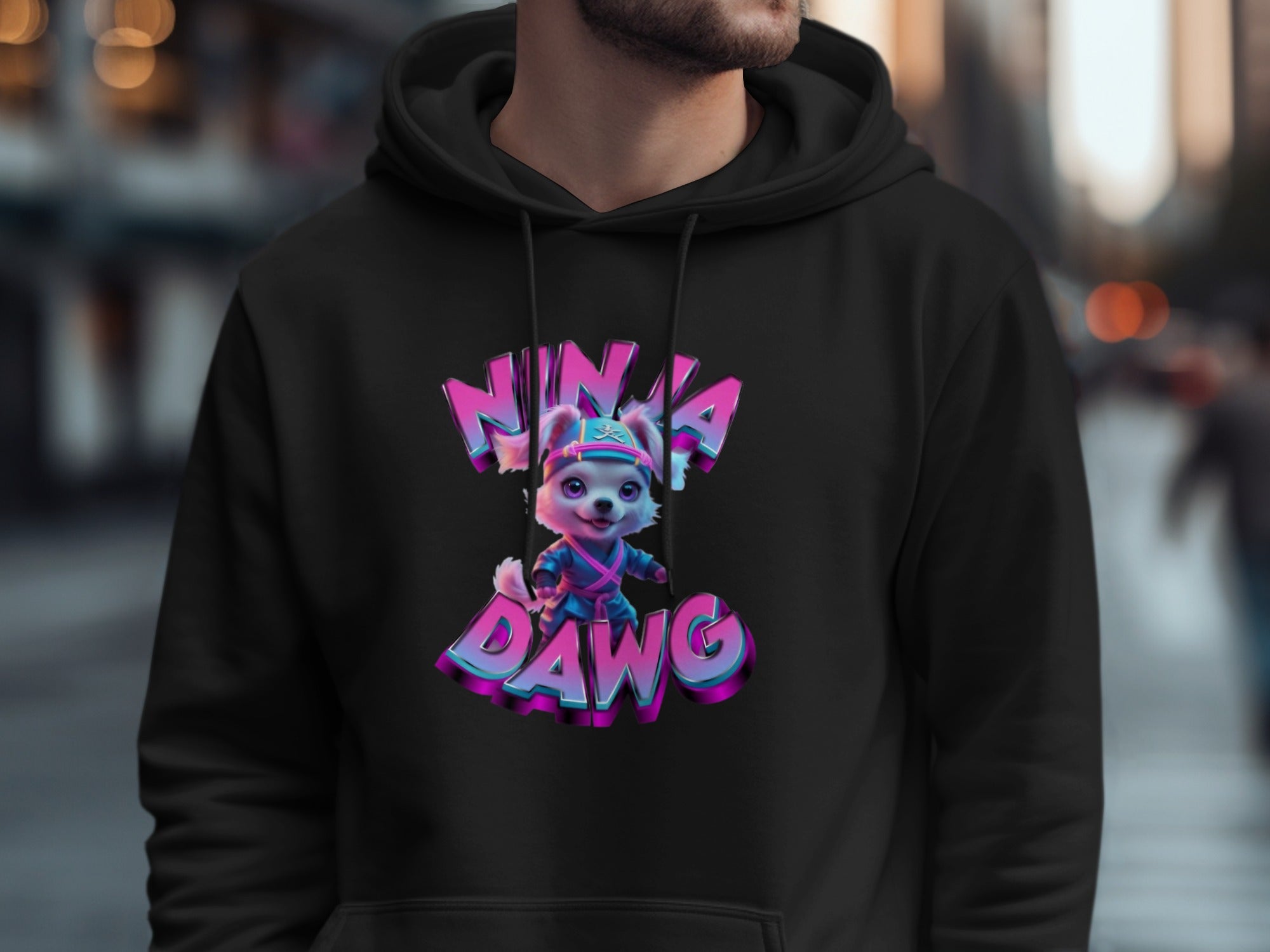 Ninja Dawg Graphic Hoodie Fashion Clothing product